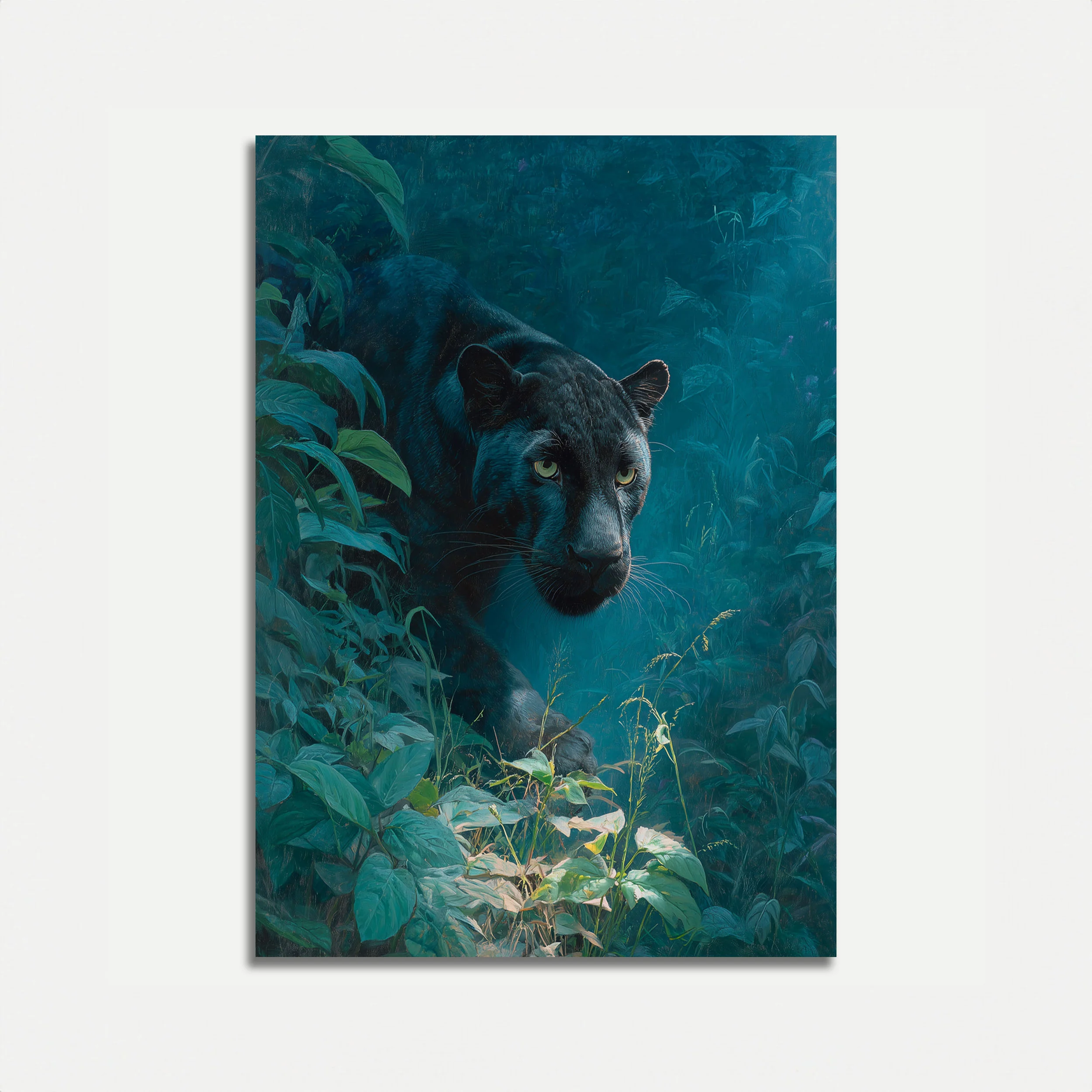 Black Panther in Jungle Poster