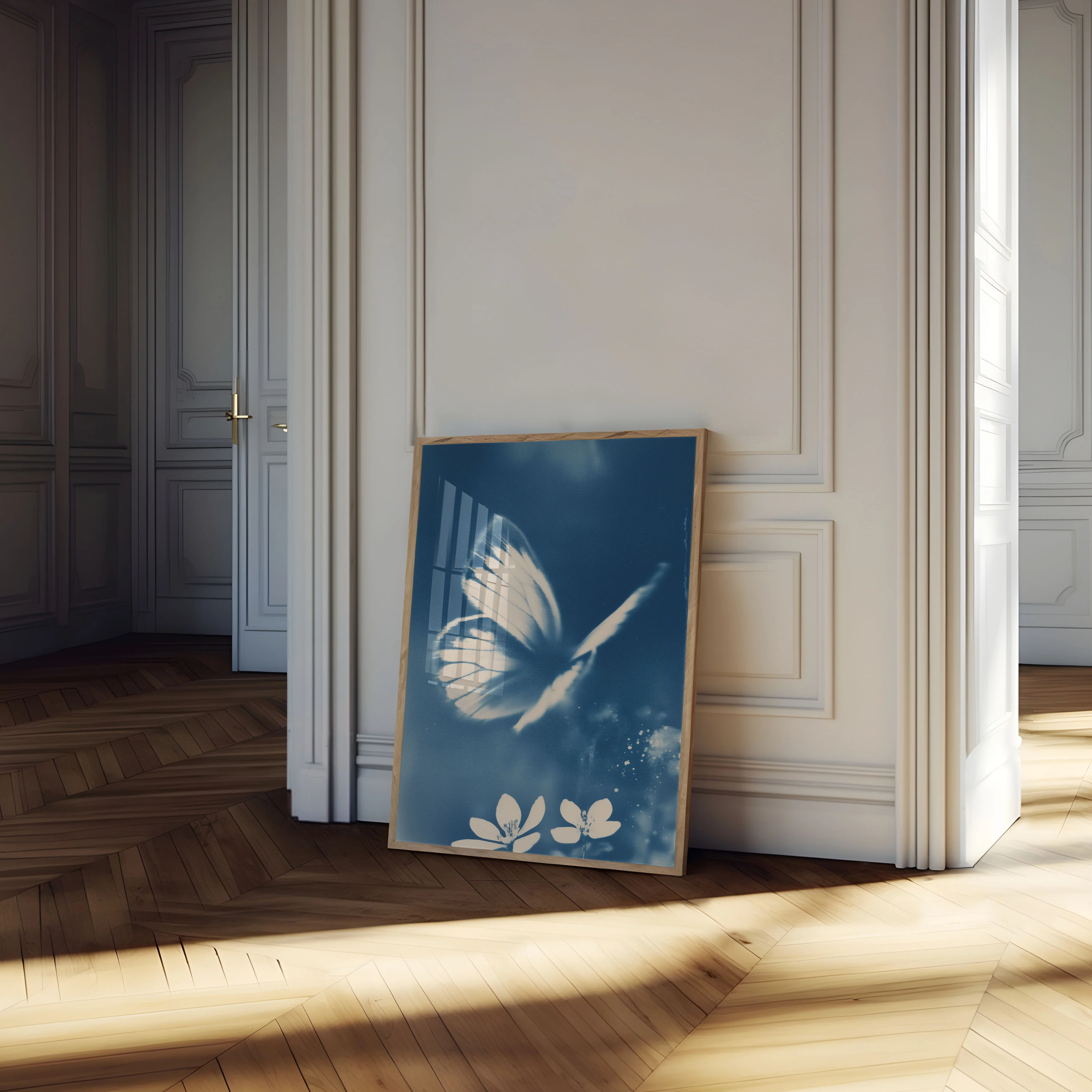 Blue Butterfly Dance Poster - Image 4