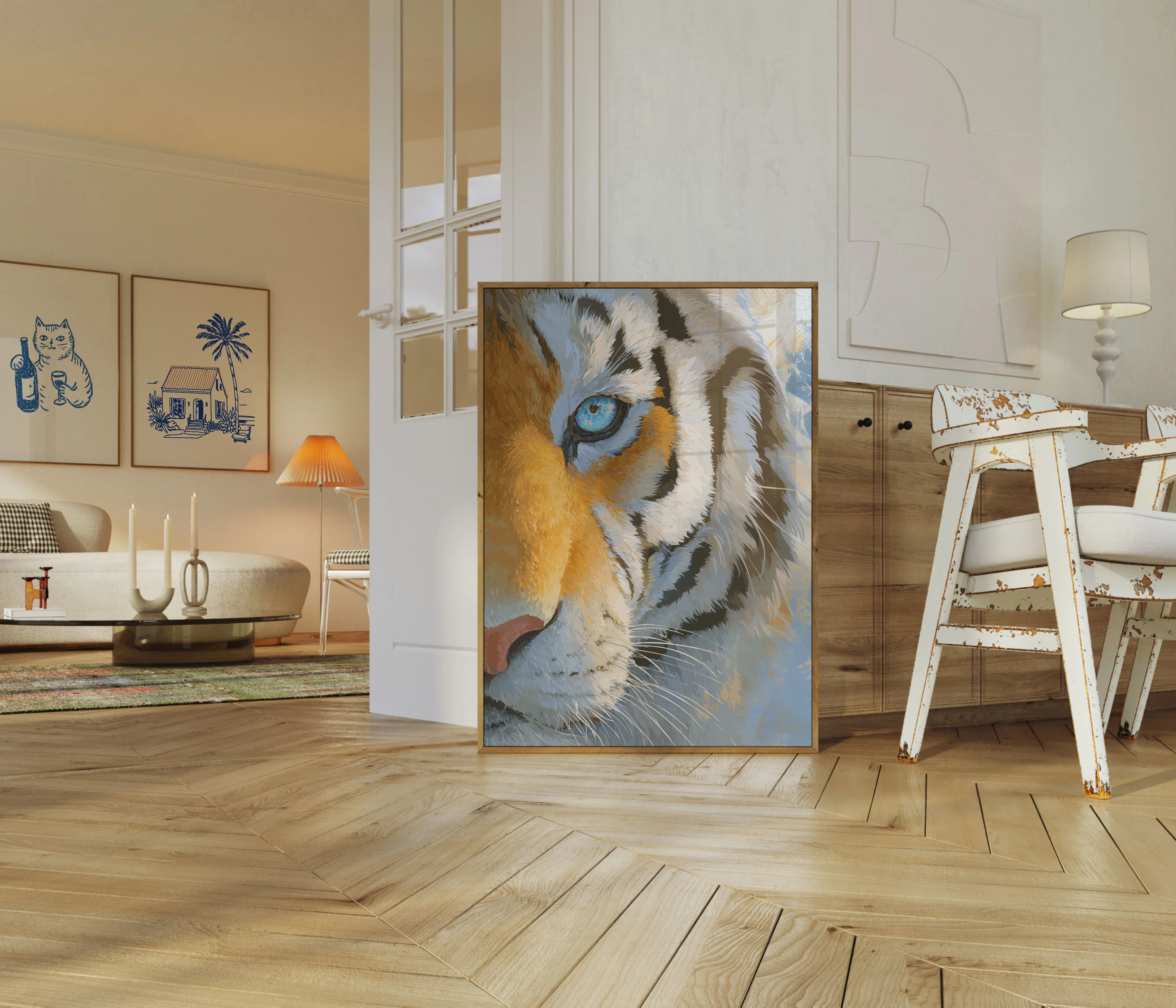 Blue-Eyed Tiger Intensity Poster - Image 5