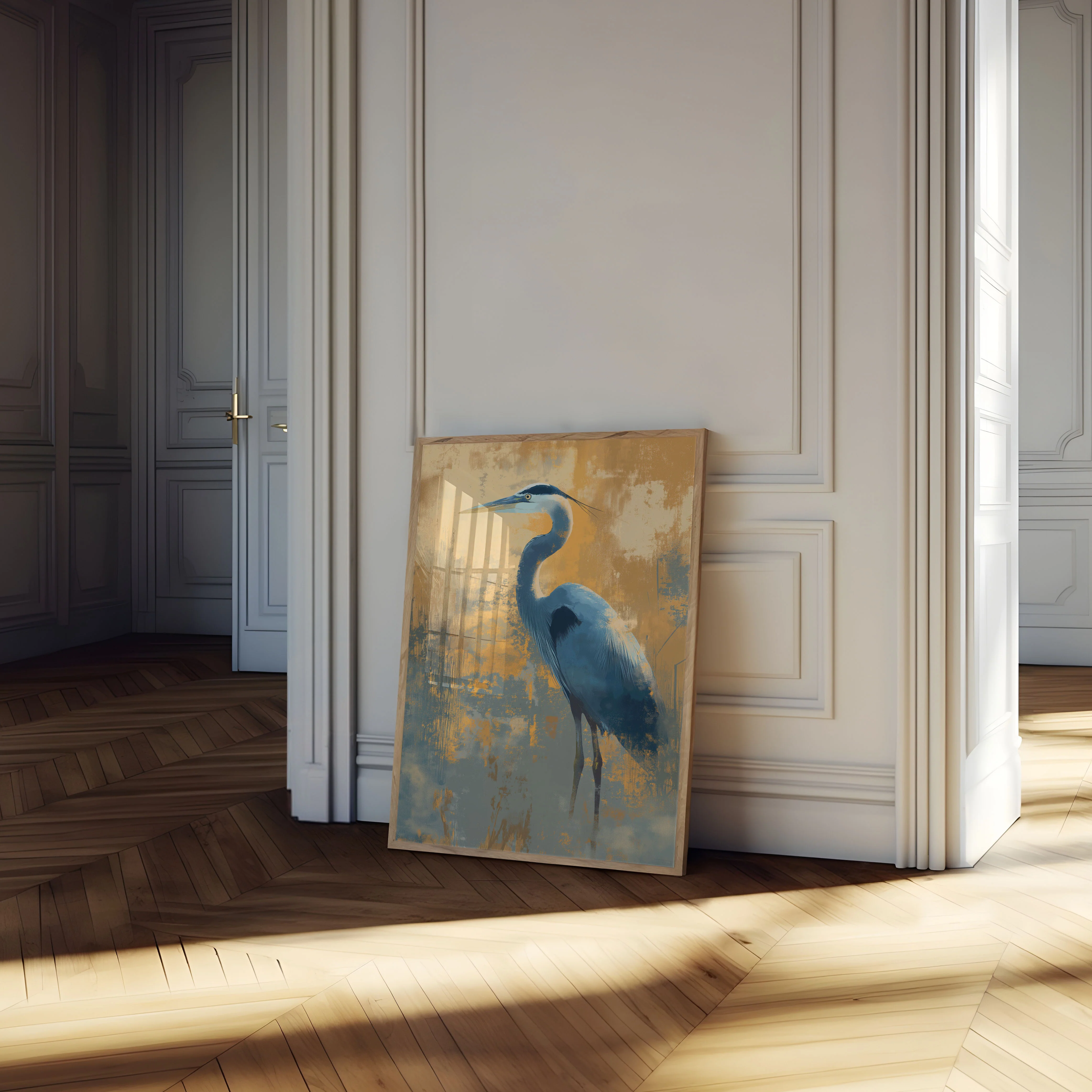 Blue Heron Elegance Poster - Image 4