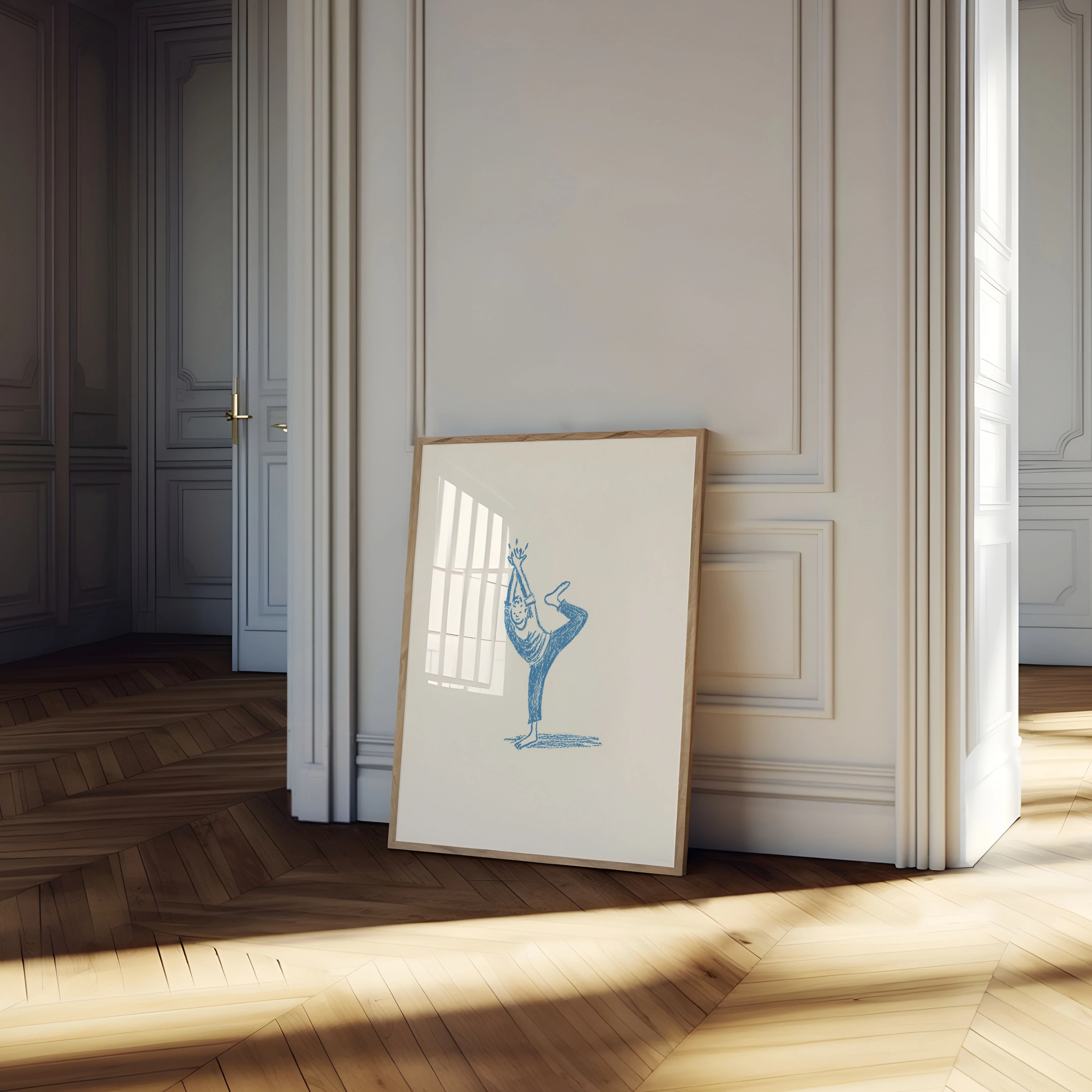 Blue Yoga Balance Poster - Image 4