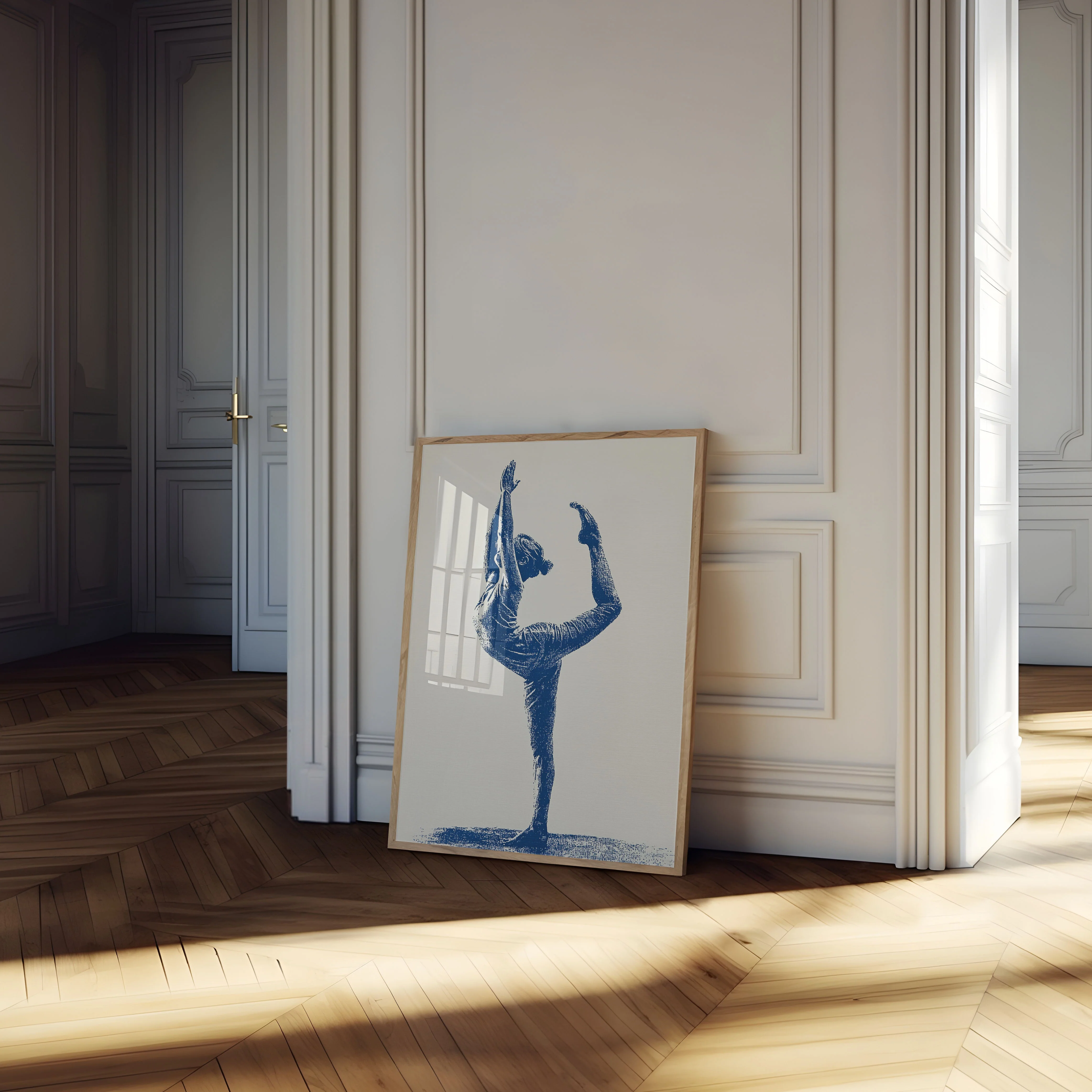 Blue Yoga Balance Poster - Image 4