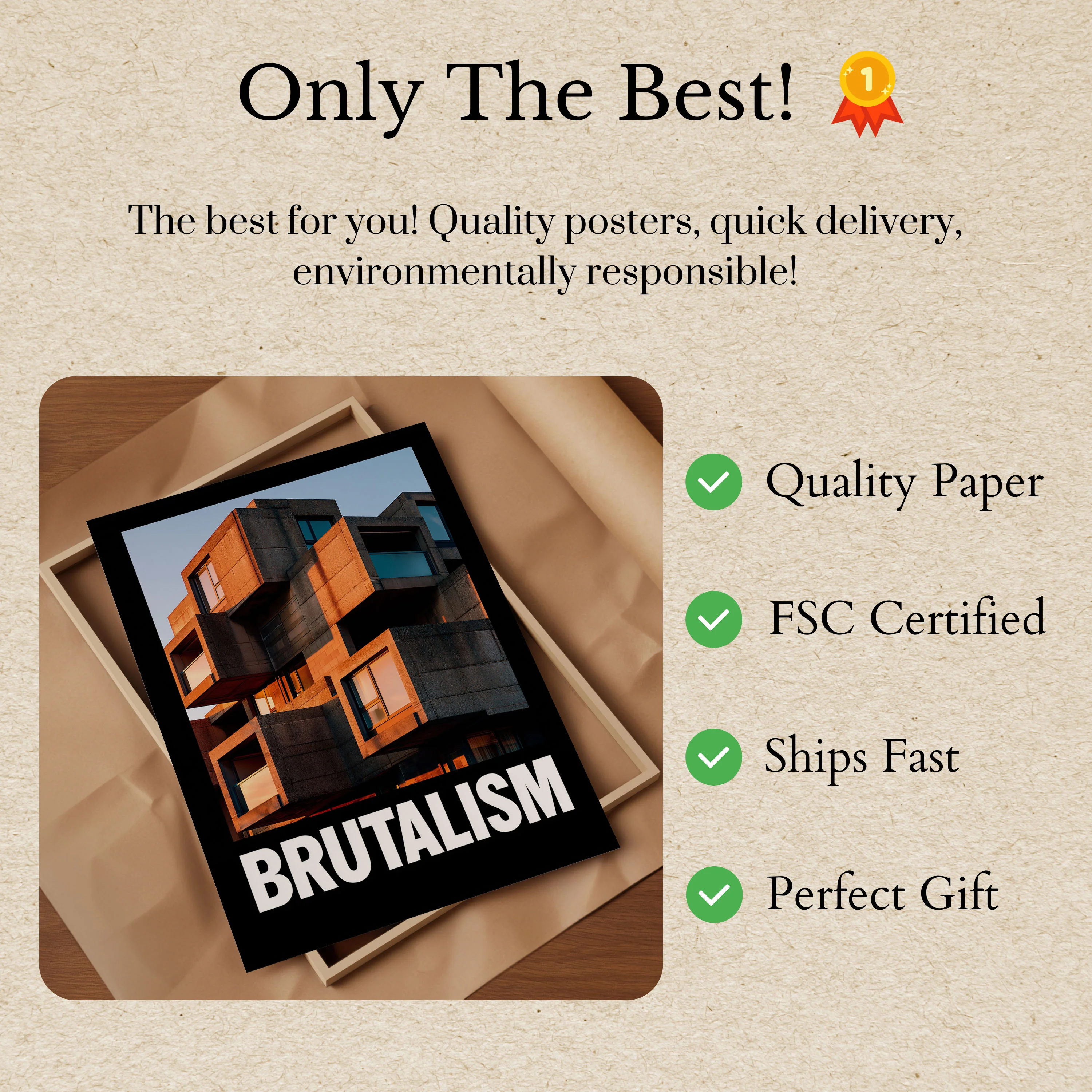 Bold Brutalist Architecture Poster - Image 3