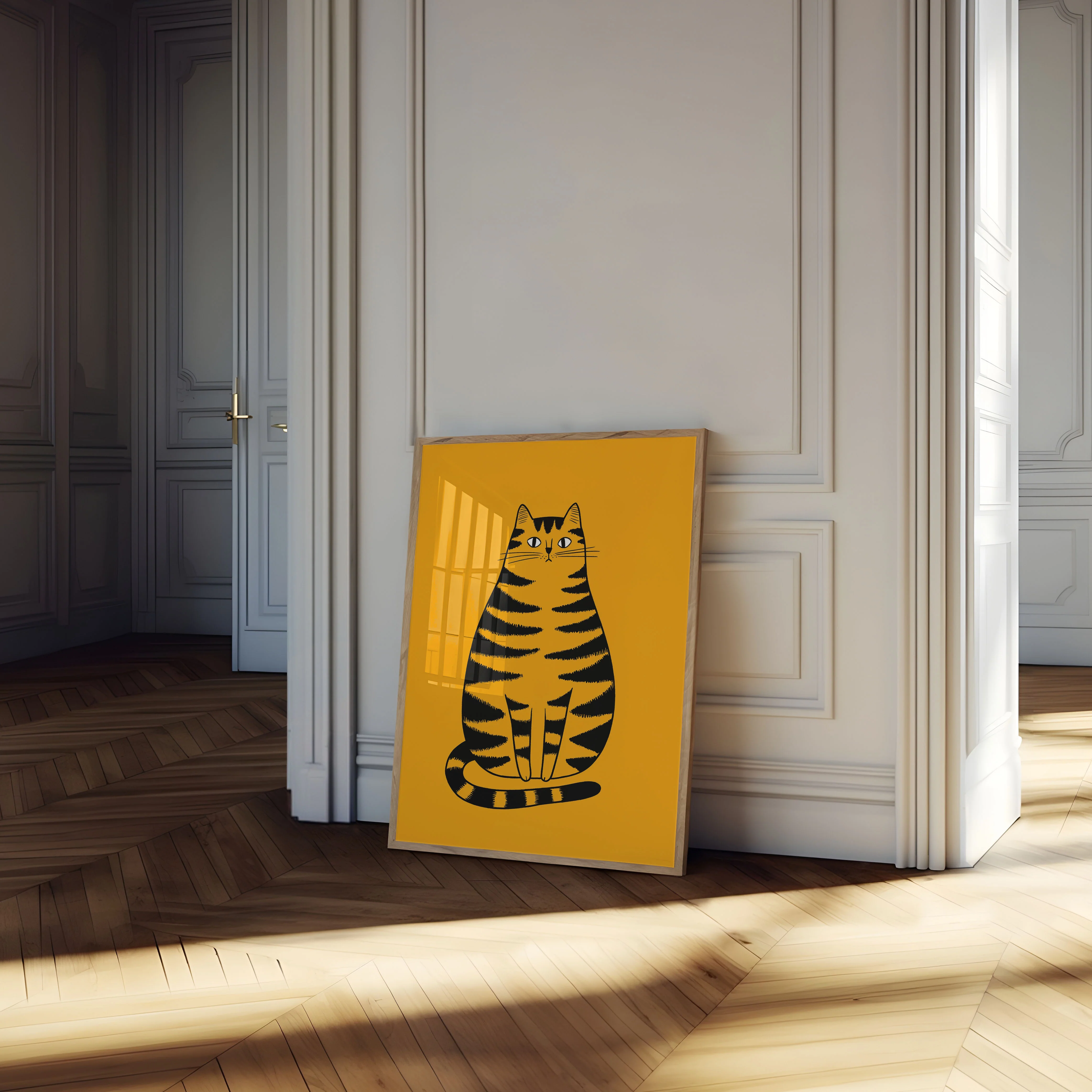 Bold Striped Tabby Cat Poster - Image 4