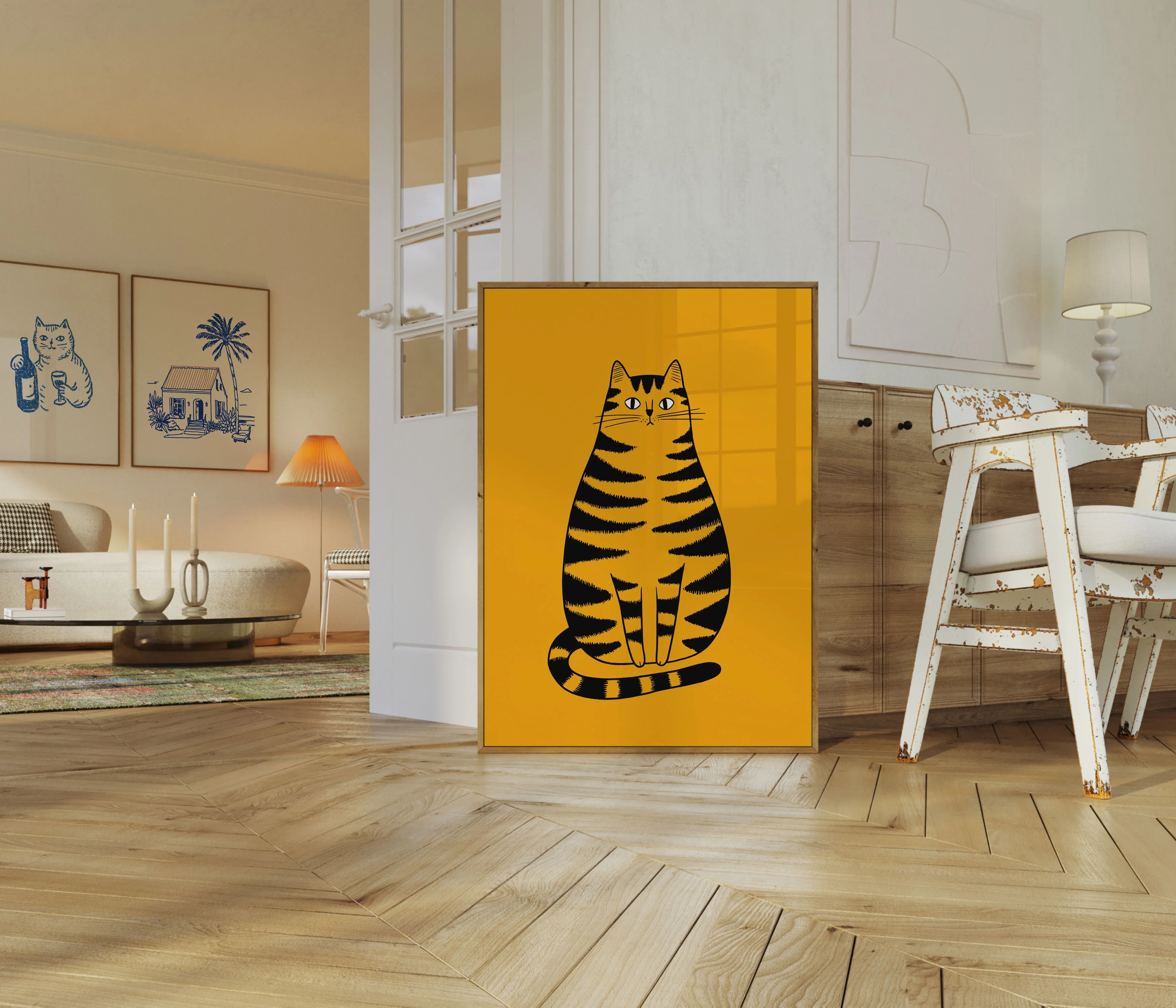 Bold Striped Tabby Cat Poster - Image 5