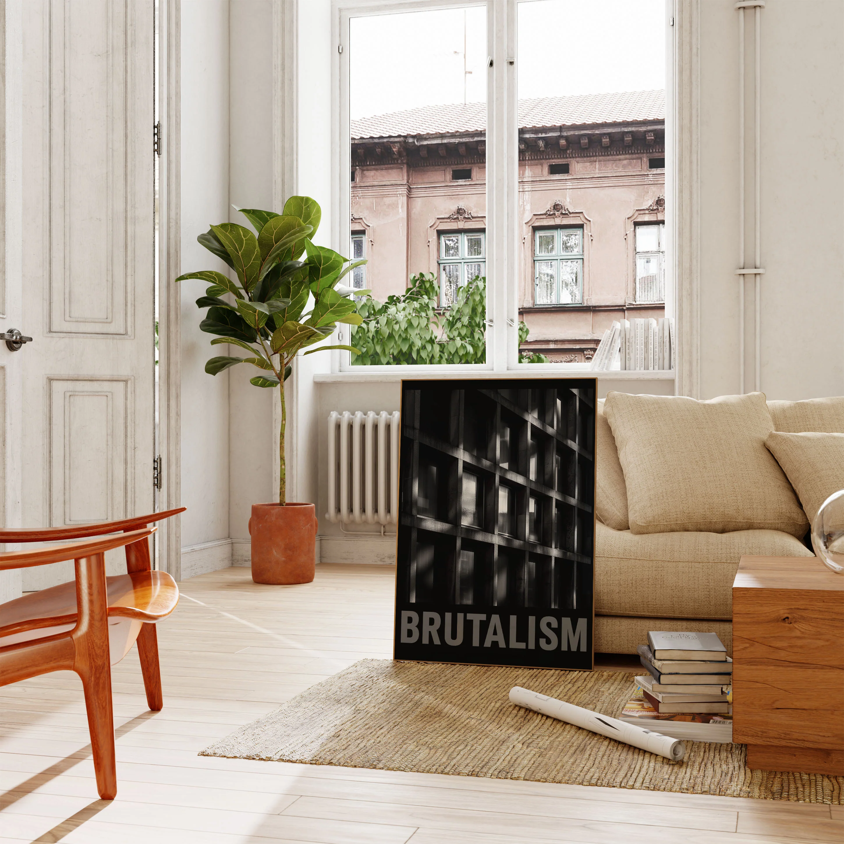 Brutalist Architecture Concrete Poster - Image 2