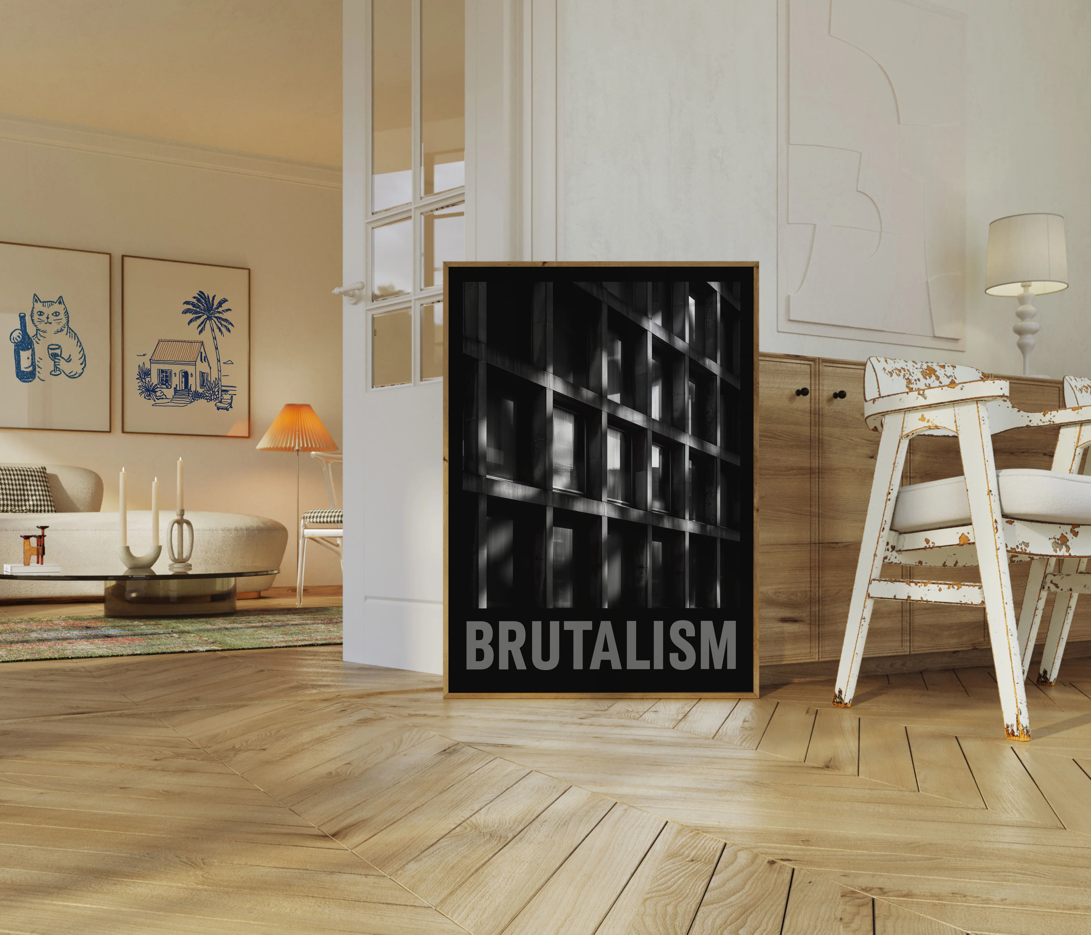 Brutalist Architecture Concrete Poster - Image 5