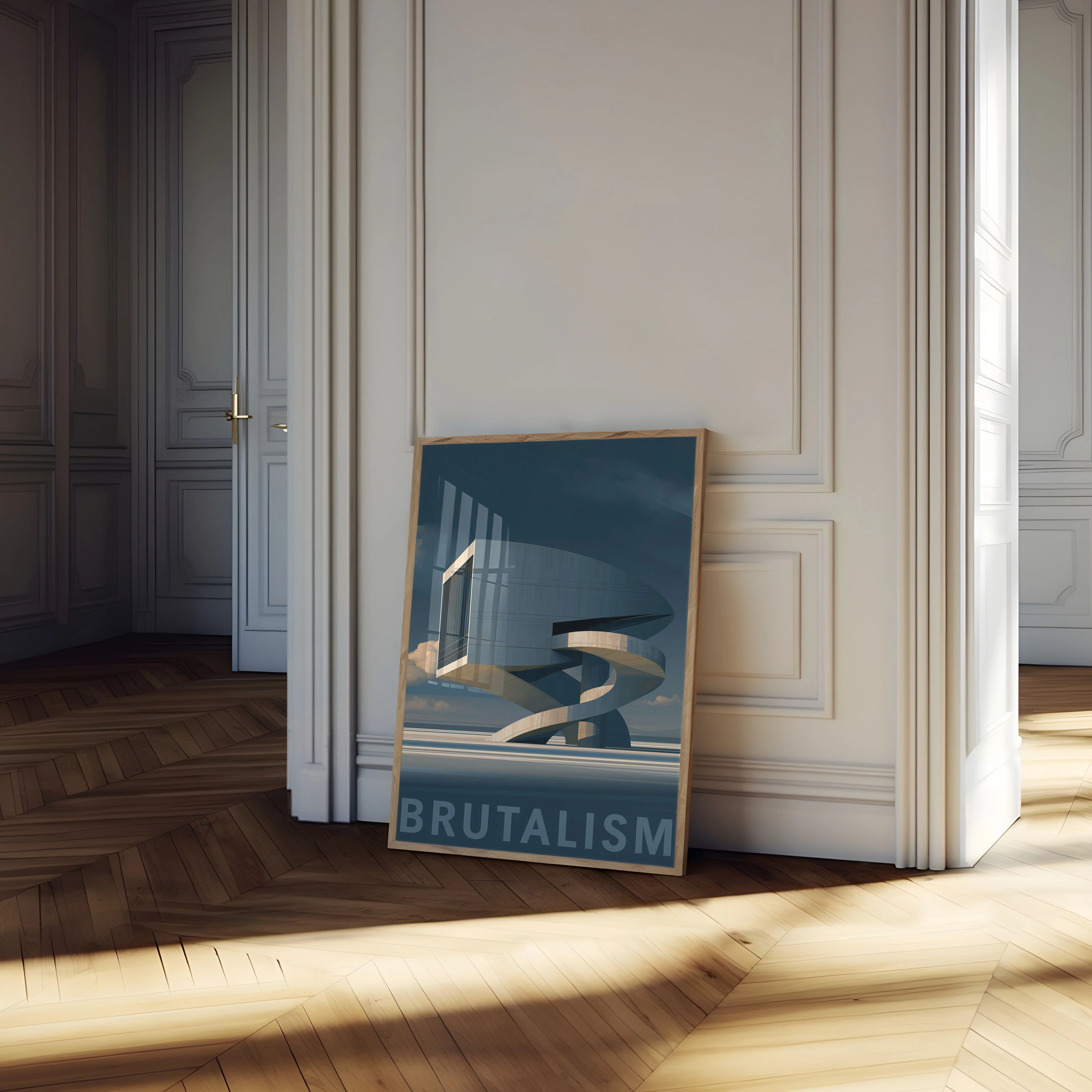 Brutalist Architecture Icon Poster - Image 4