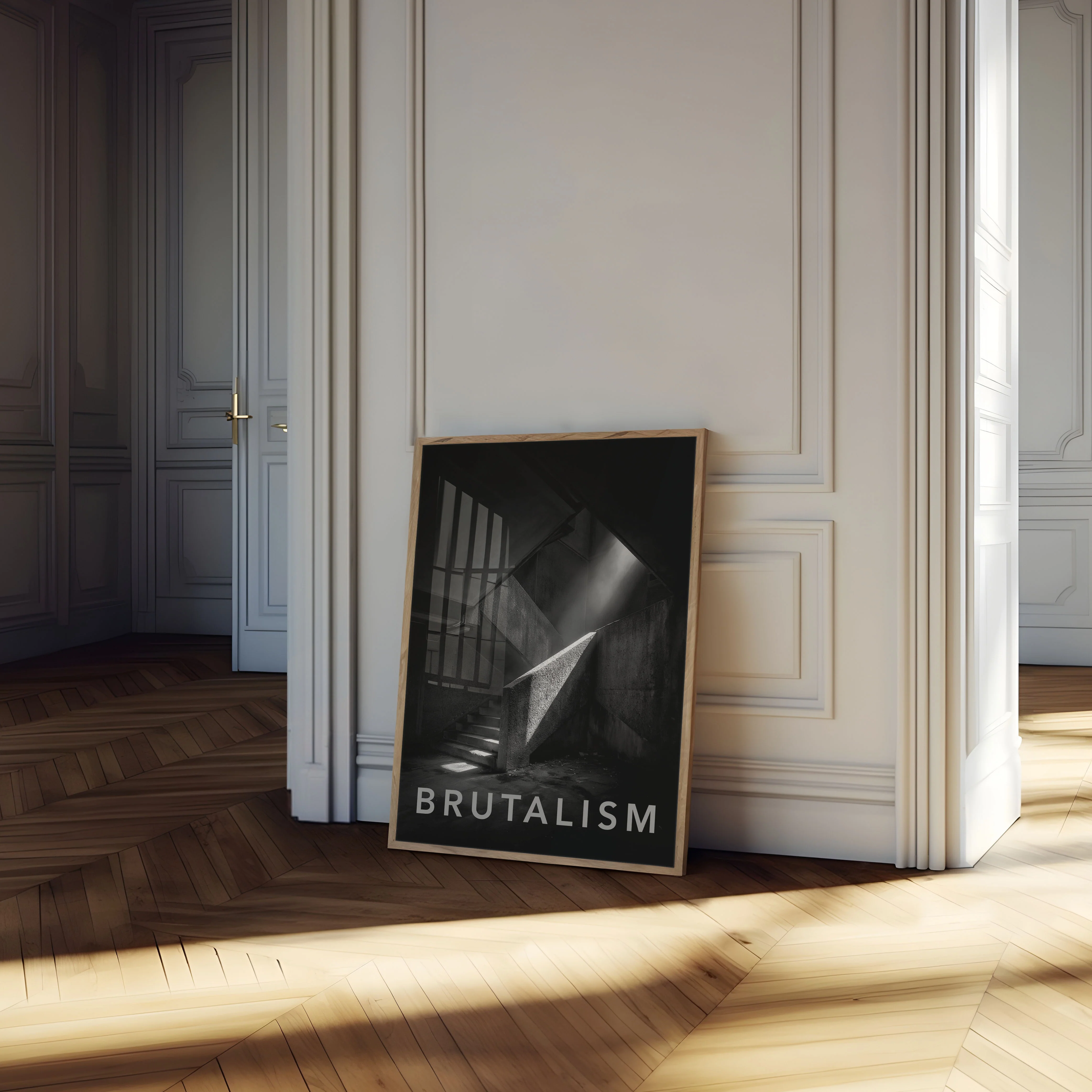 Brutalist Architecture Stairwell Poster - Image 4