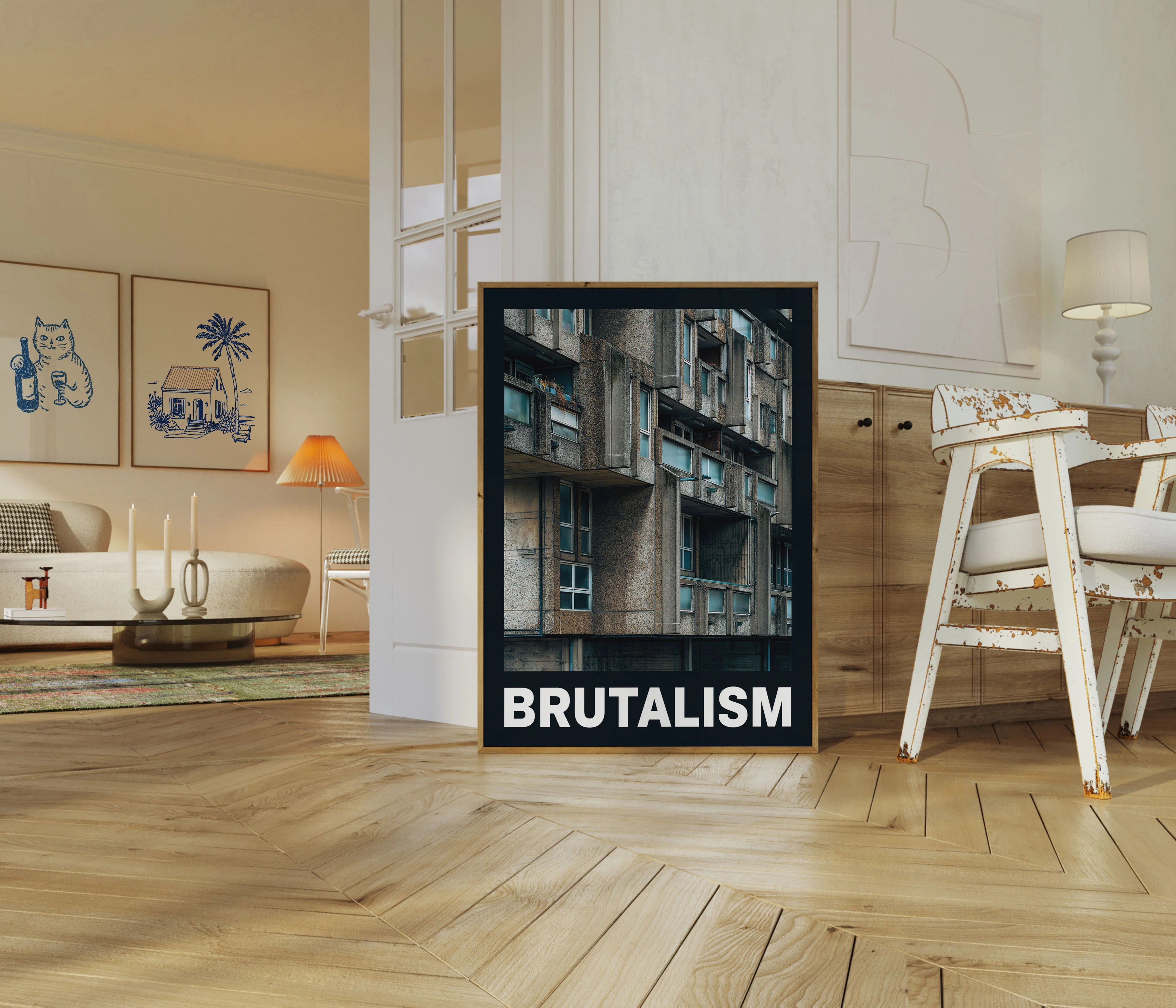 Brutalist Architecture Urban Poster - Image 5