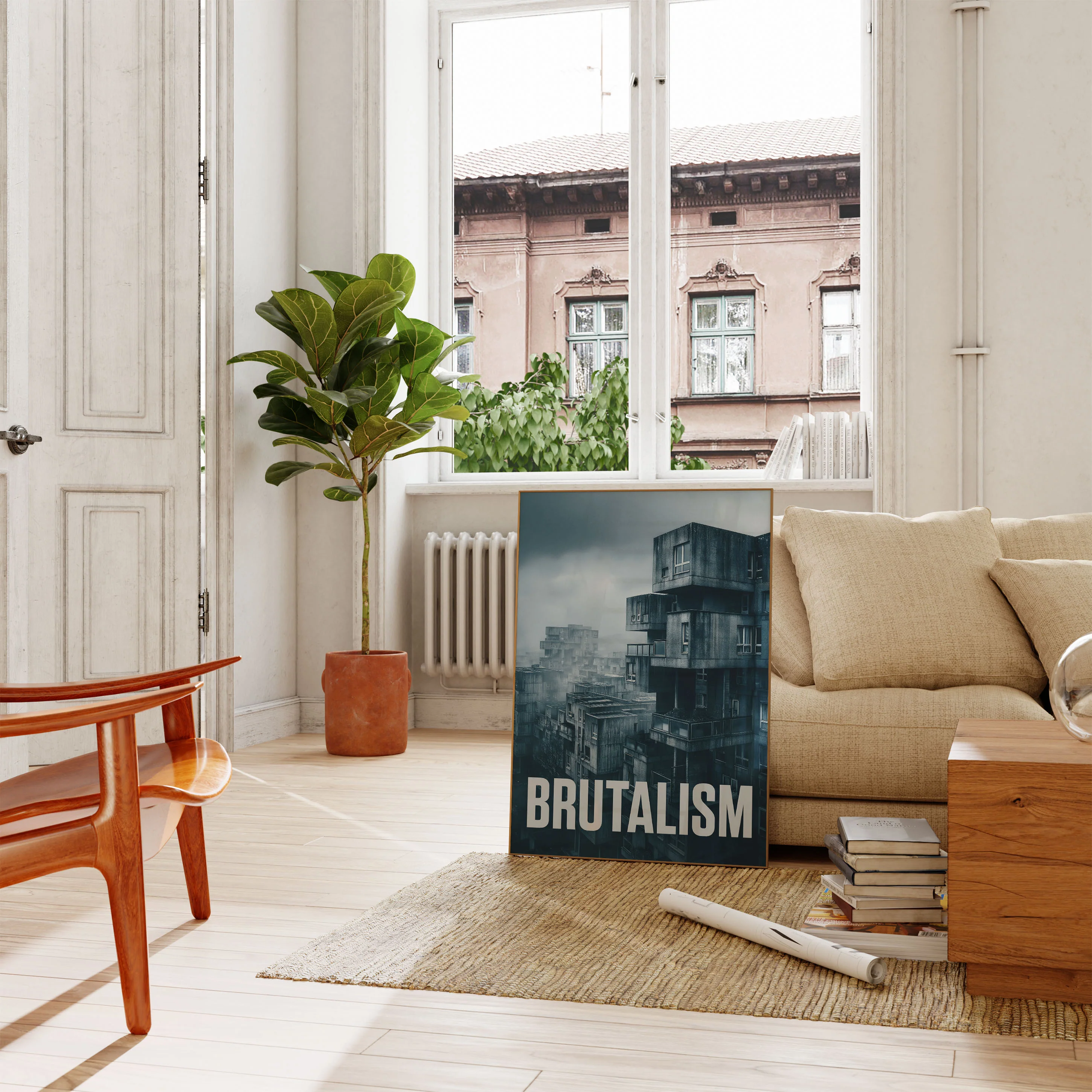 Brutalist Urban Architecture Poster - Image 2