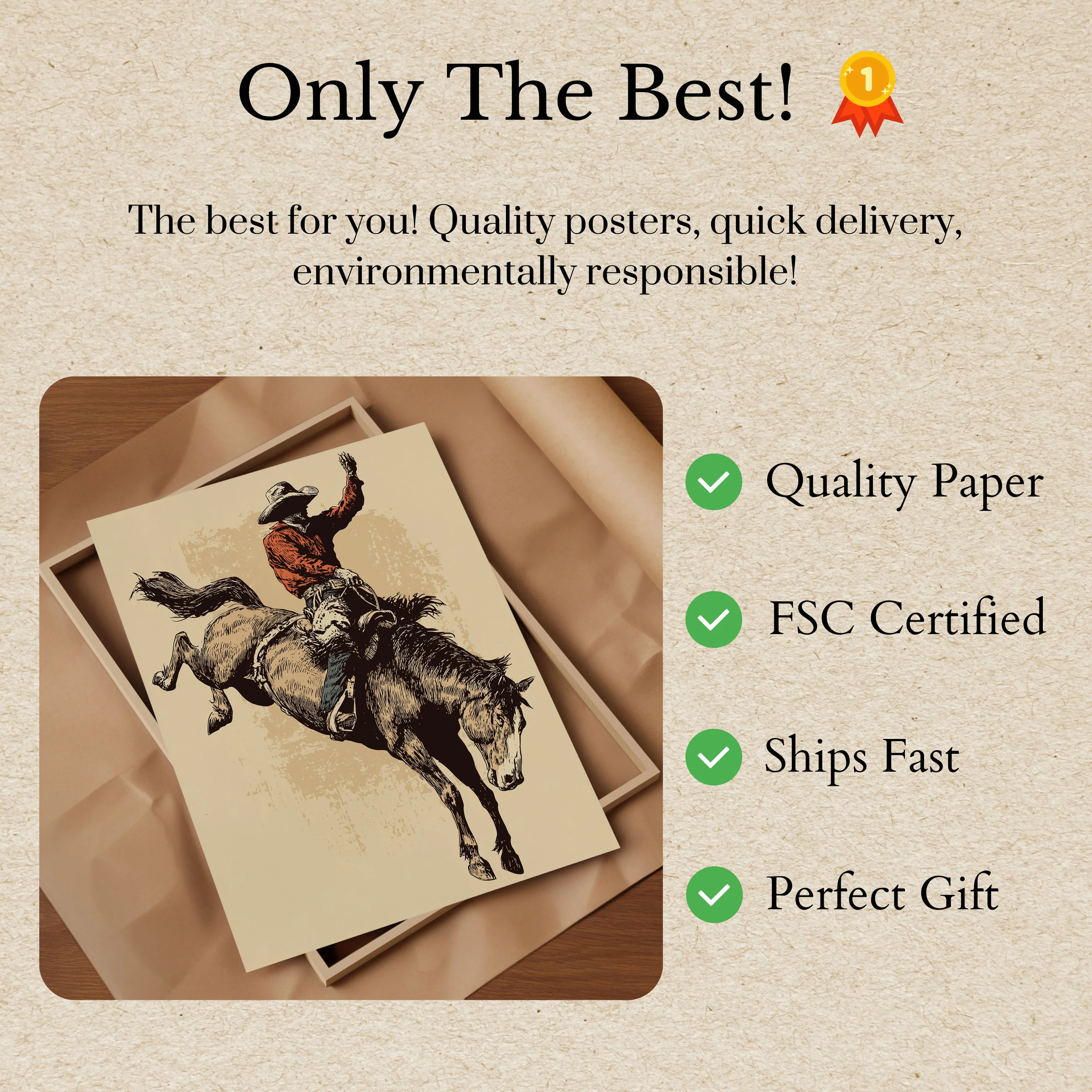 Bucking Bronco Rodeo Poster - Image 3