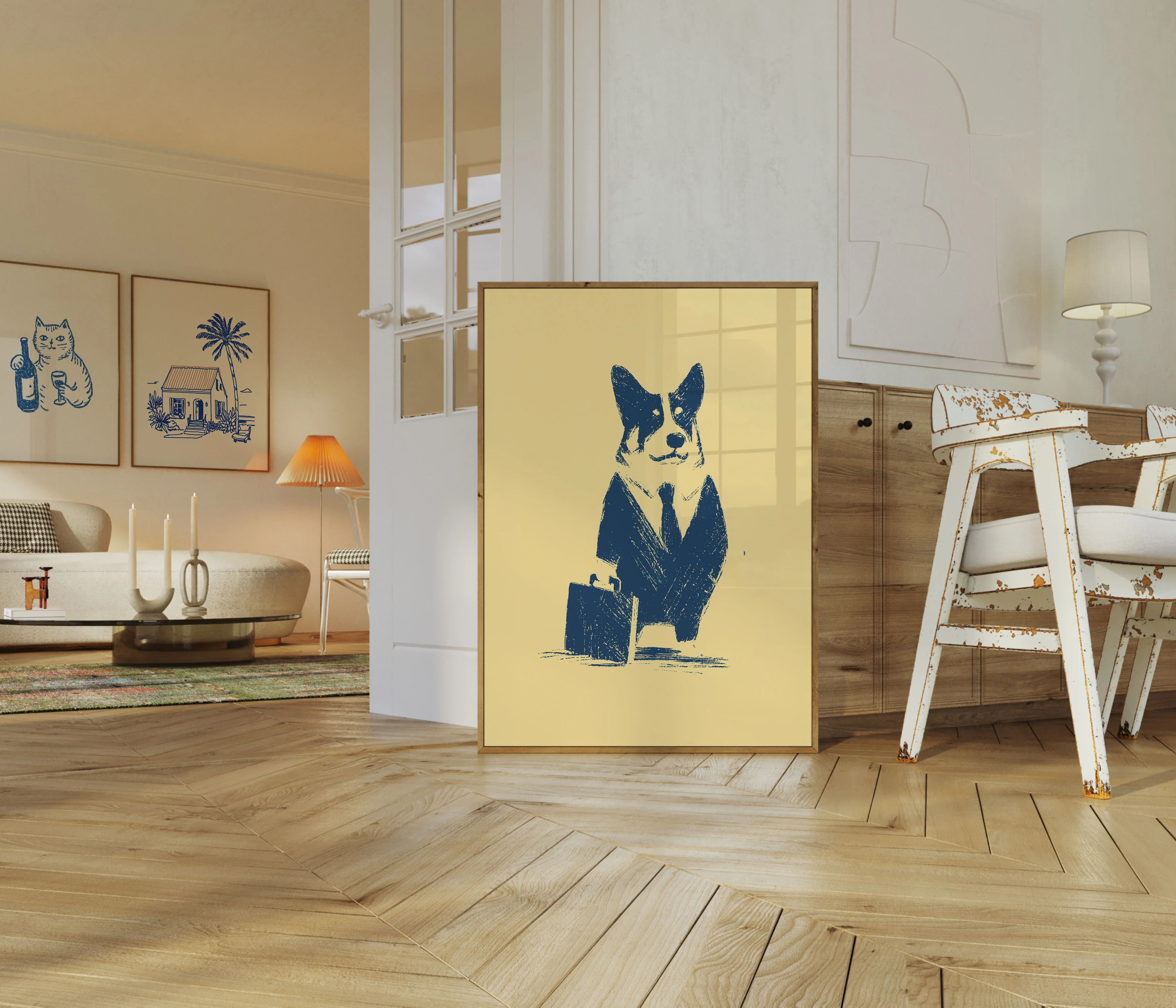 Business Corgi in Suit Poster - Image 5