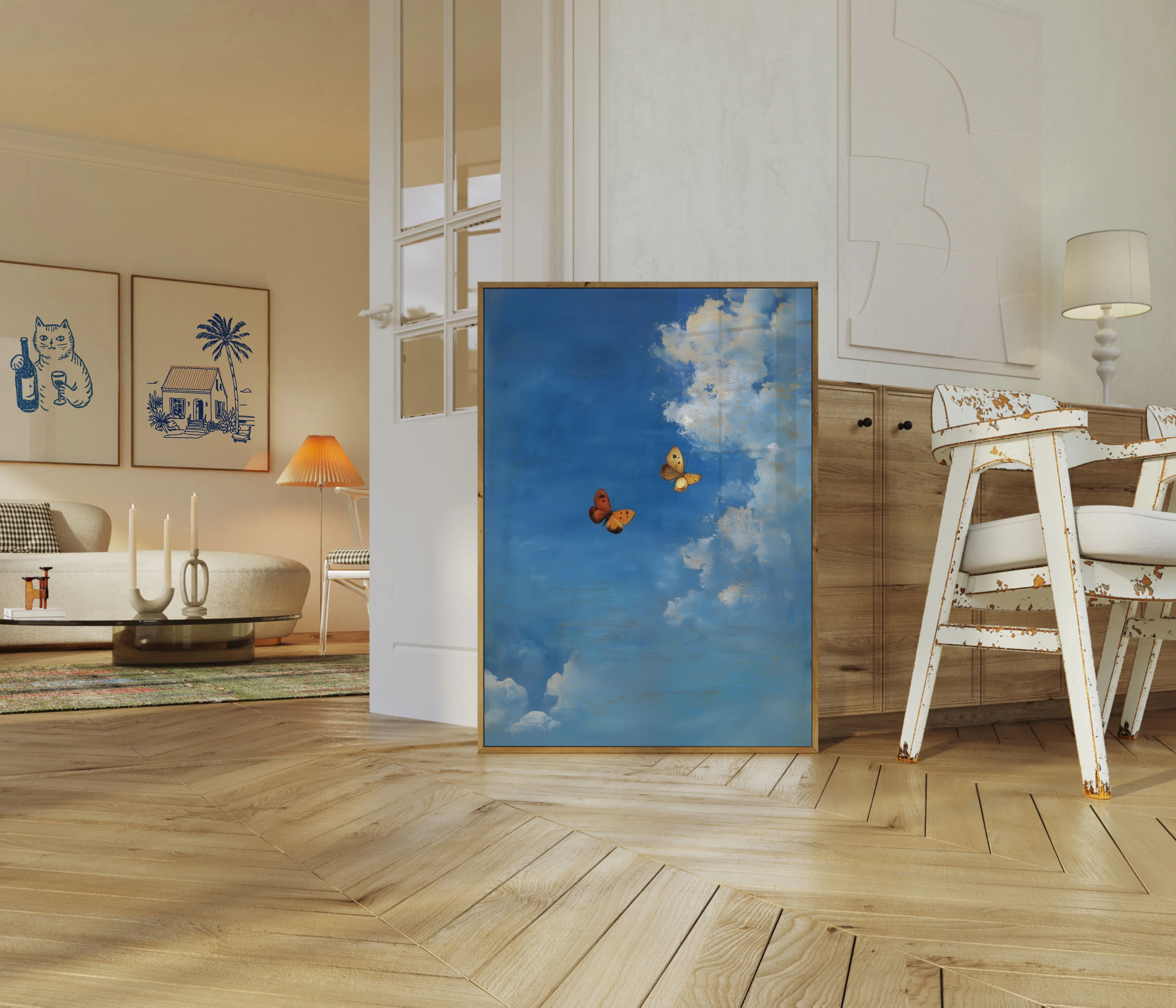 Butterflies Dancing in Sky Poster - Image 5