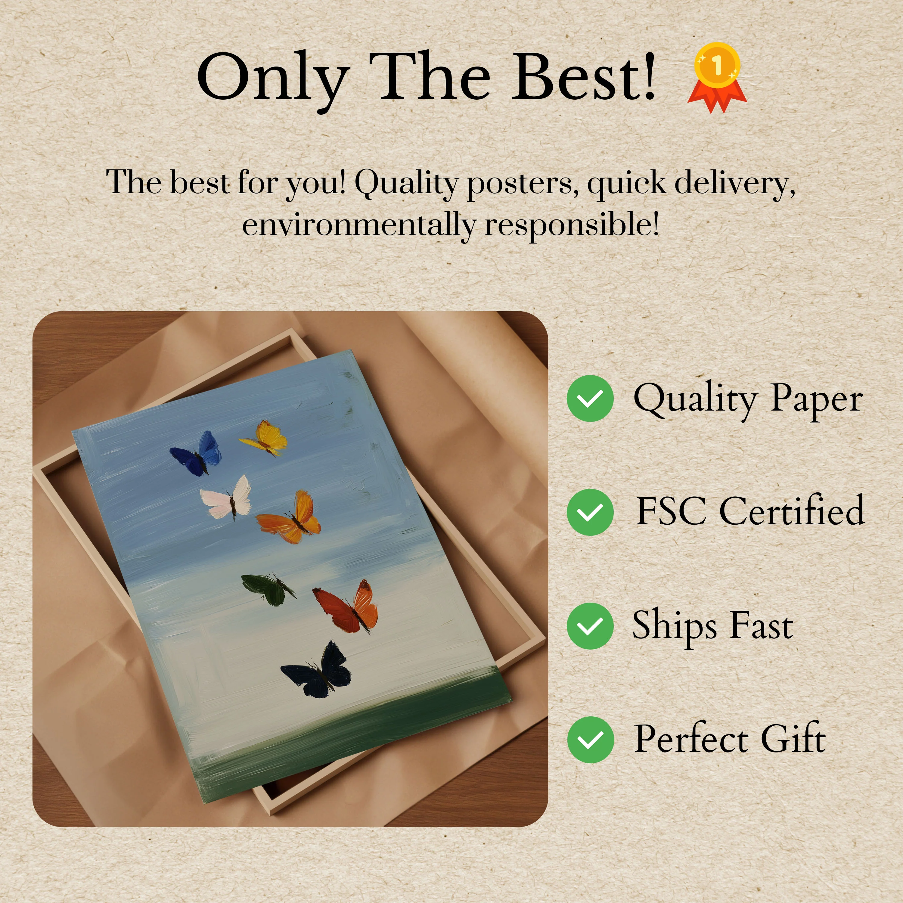 Butterfly Color Journey Poster - Image 3