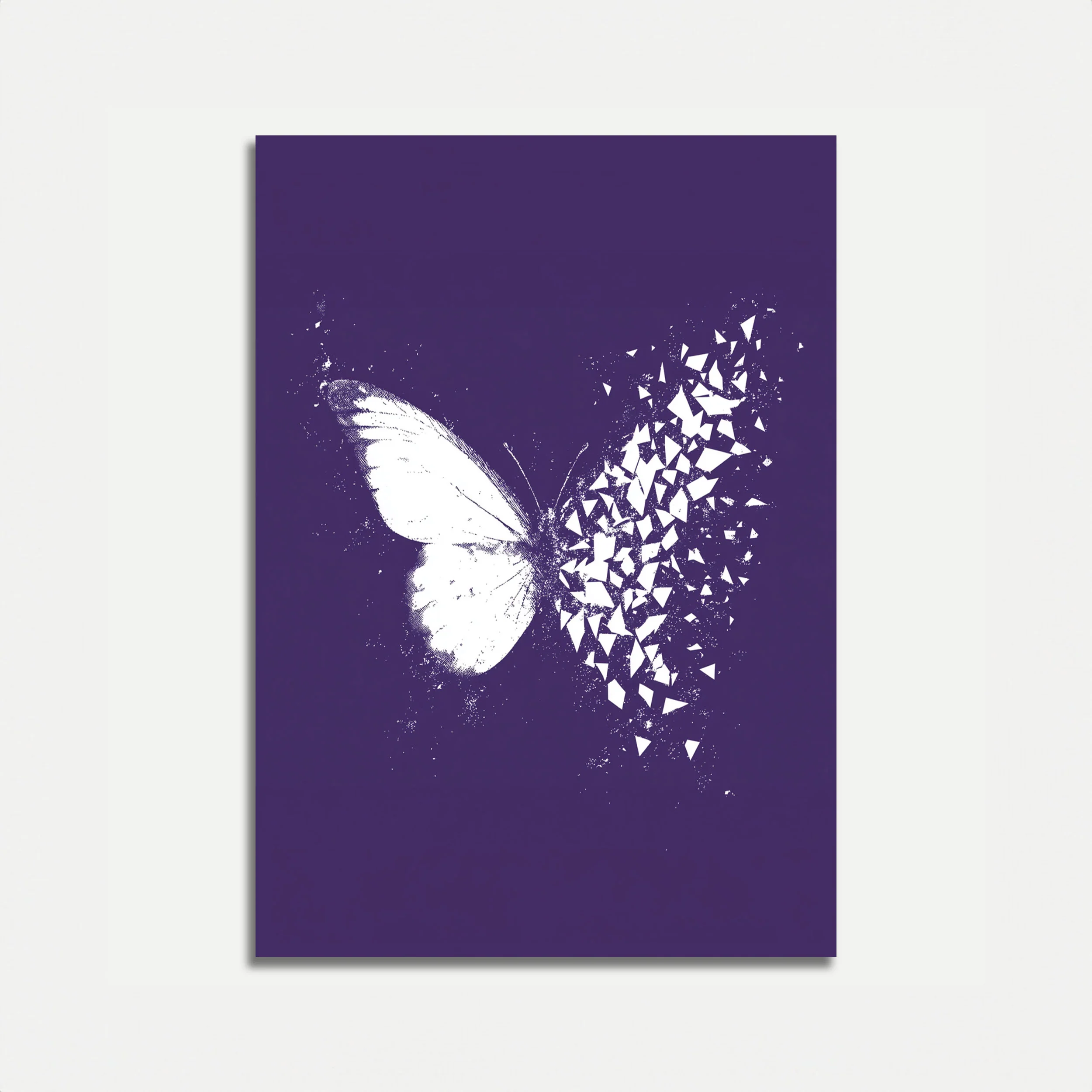 Butterfly Disintegration Art Poster