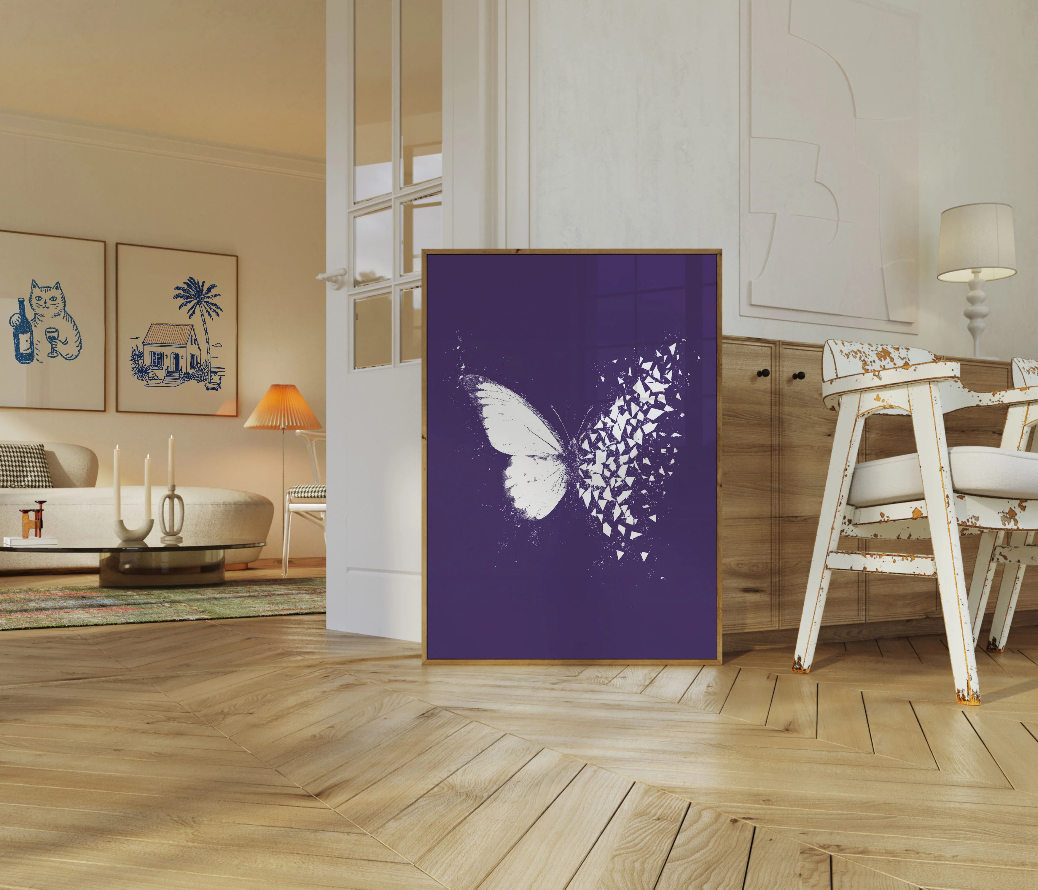 Butterfly Disintegration Art Poster - Image 5
