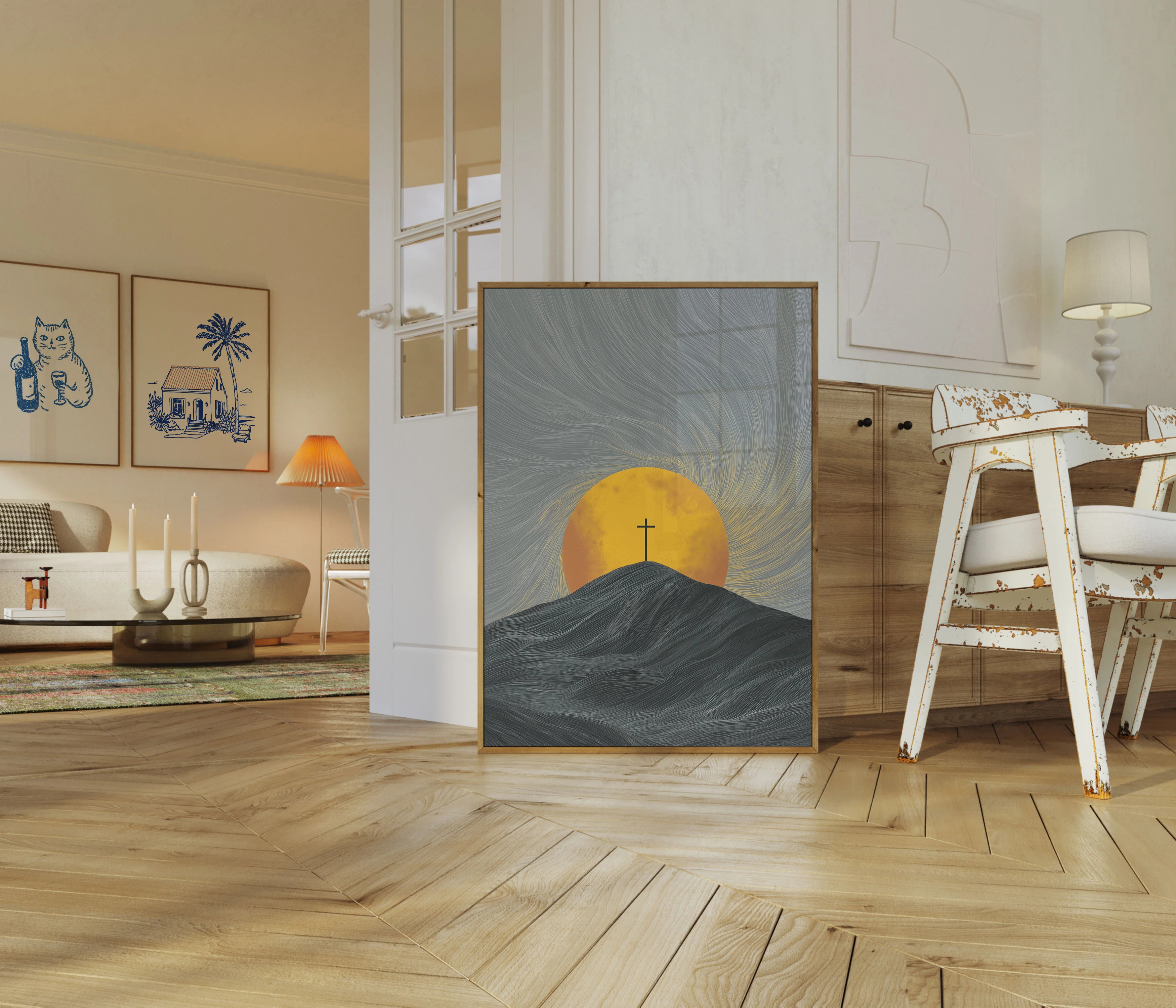 Calvary Cross Sunset Poster - Image 5