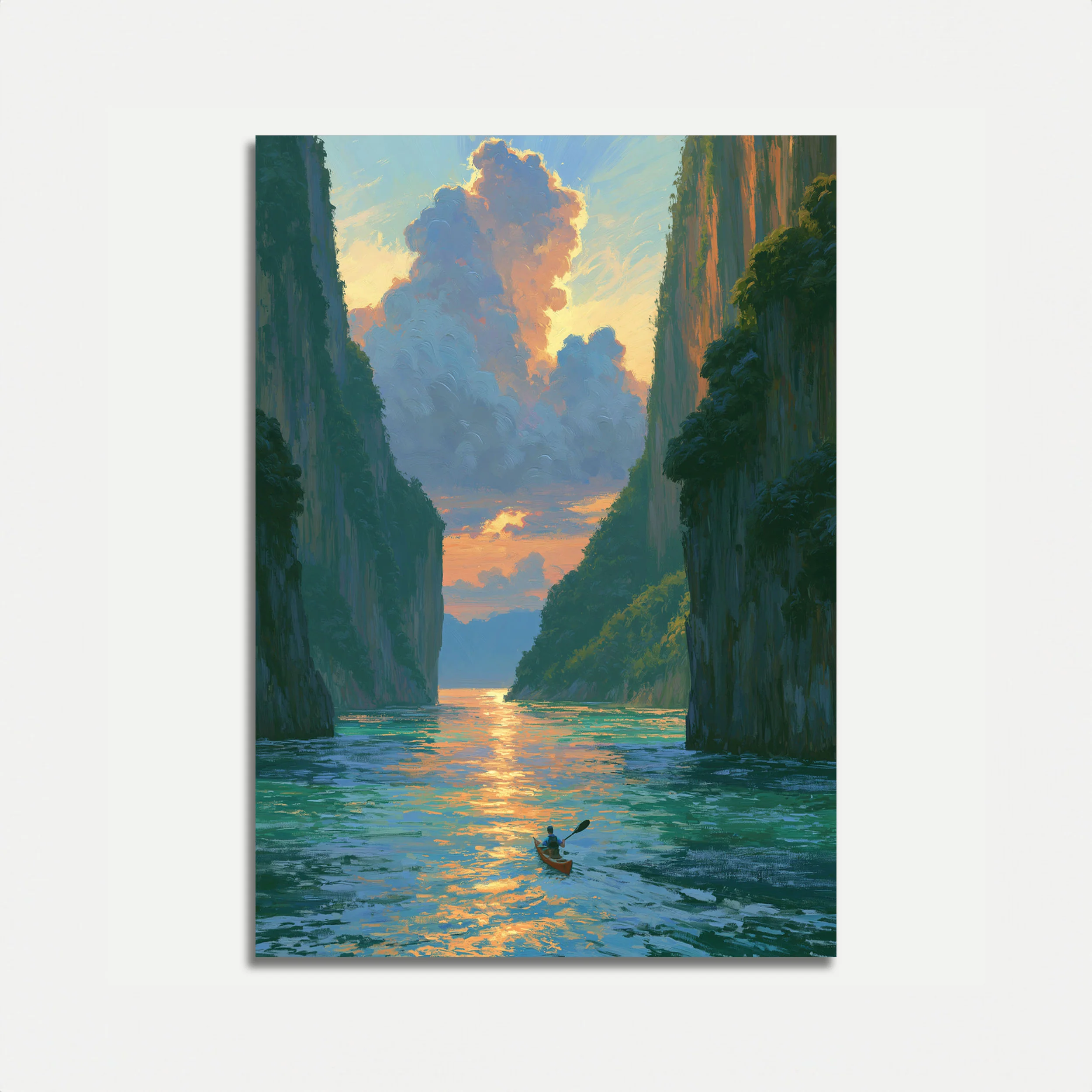 Canyon Kayak Adventure Poster