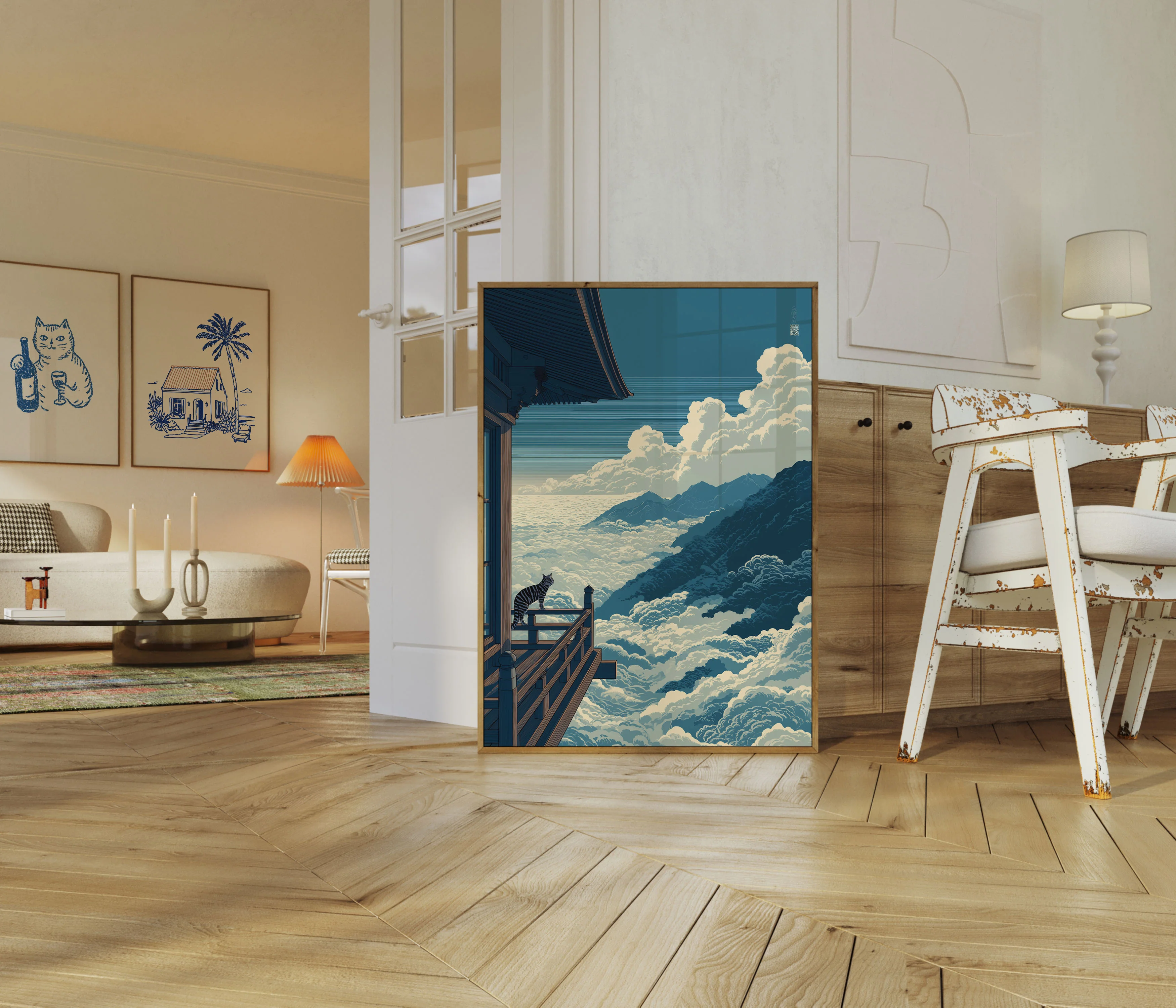 Cat Above the Clouds Poster - Image 5