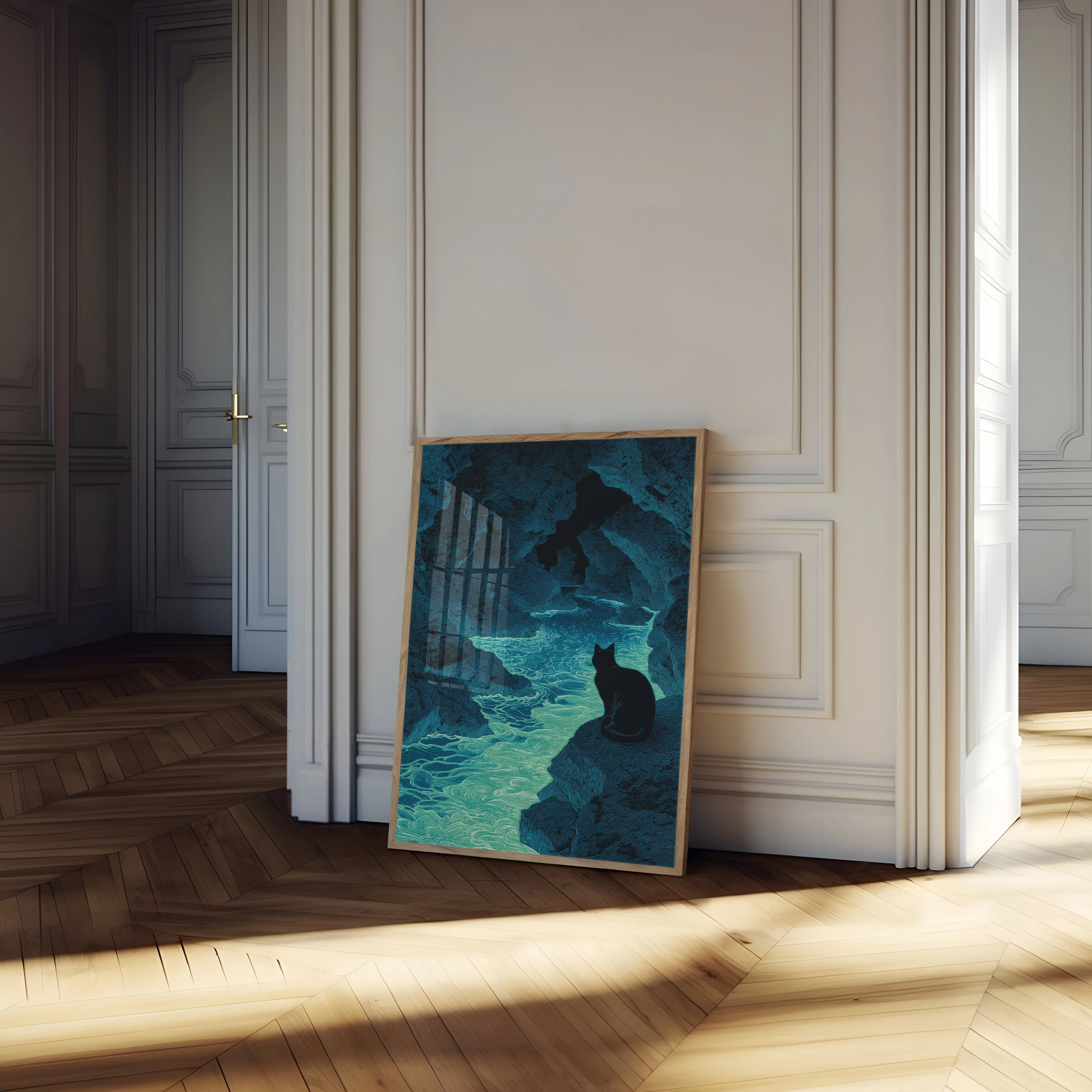 Cat by Luminous Waters Poster - Image 4