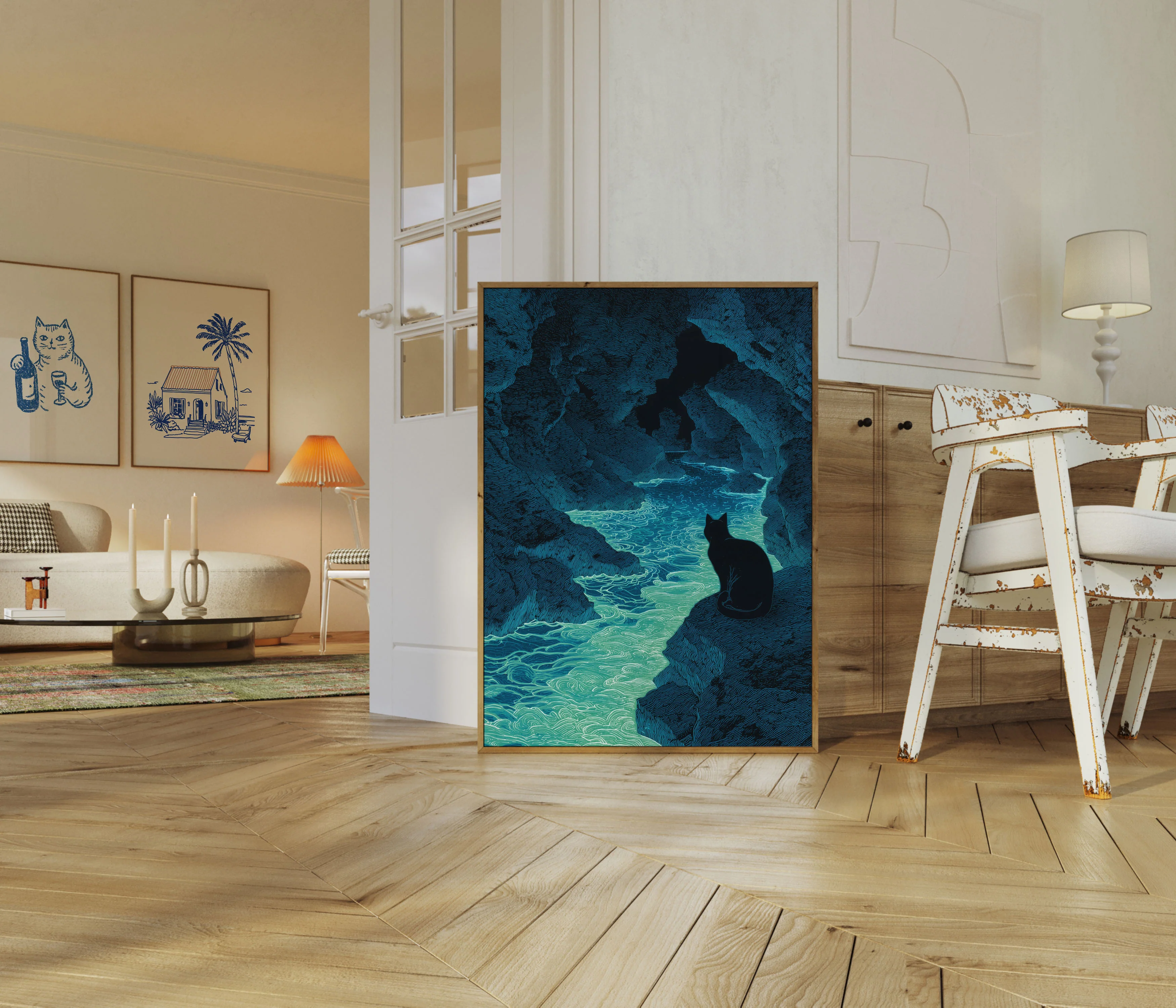 Cat by Luminous Waters Poster - Image 5