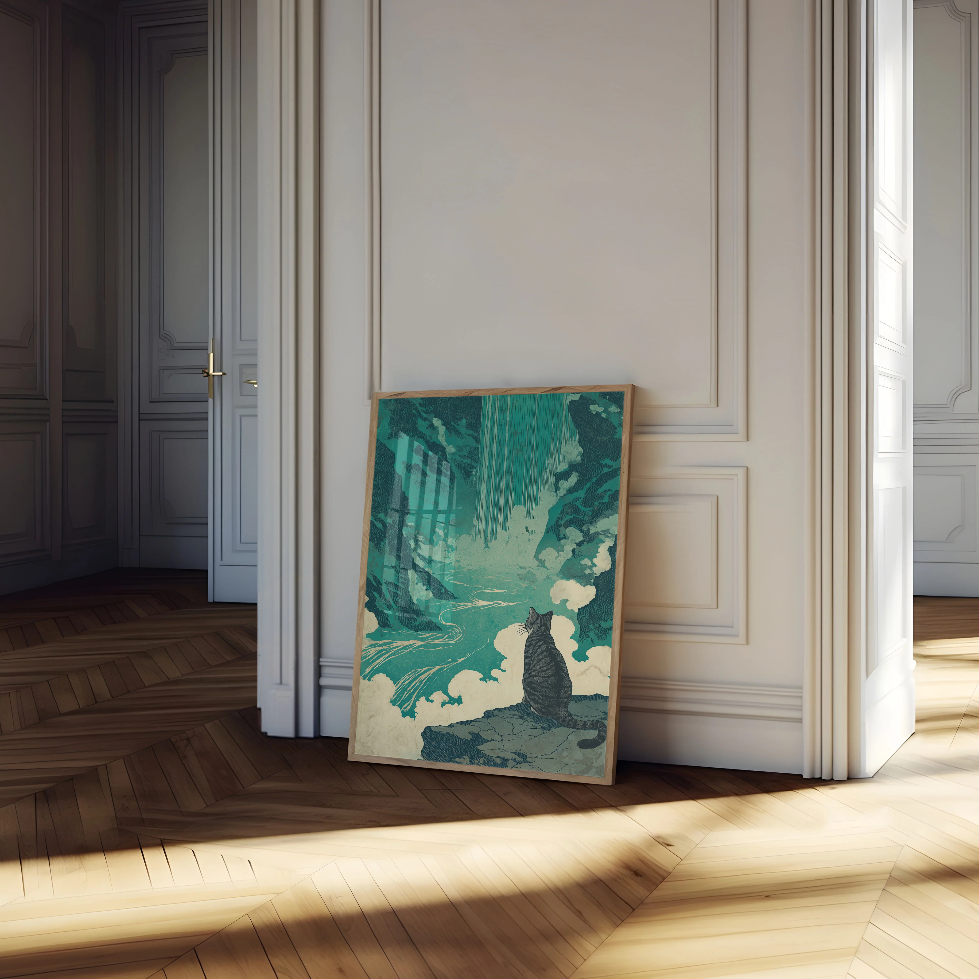 Cat Gazing at Heaven Poster - Image 4