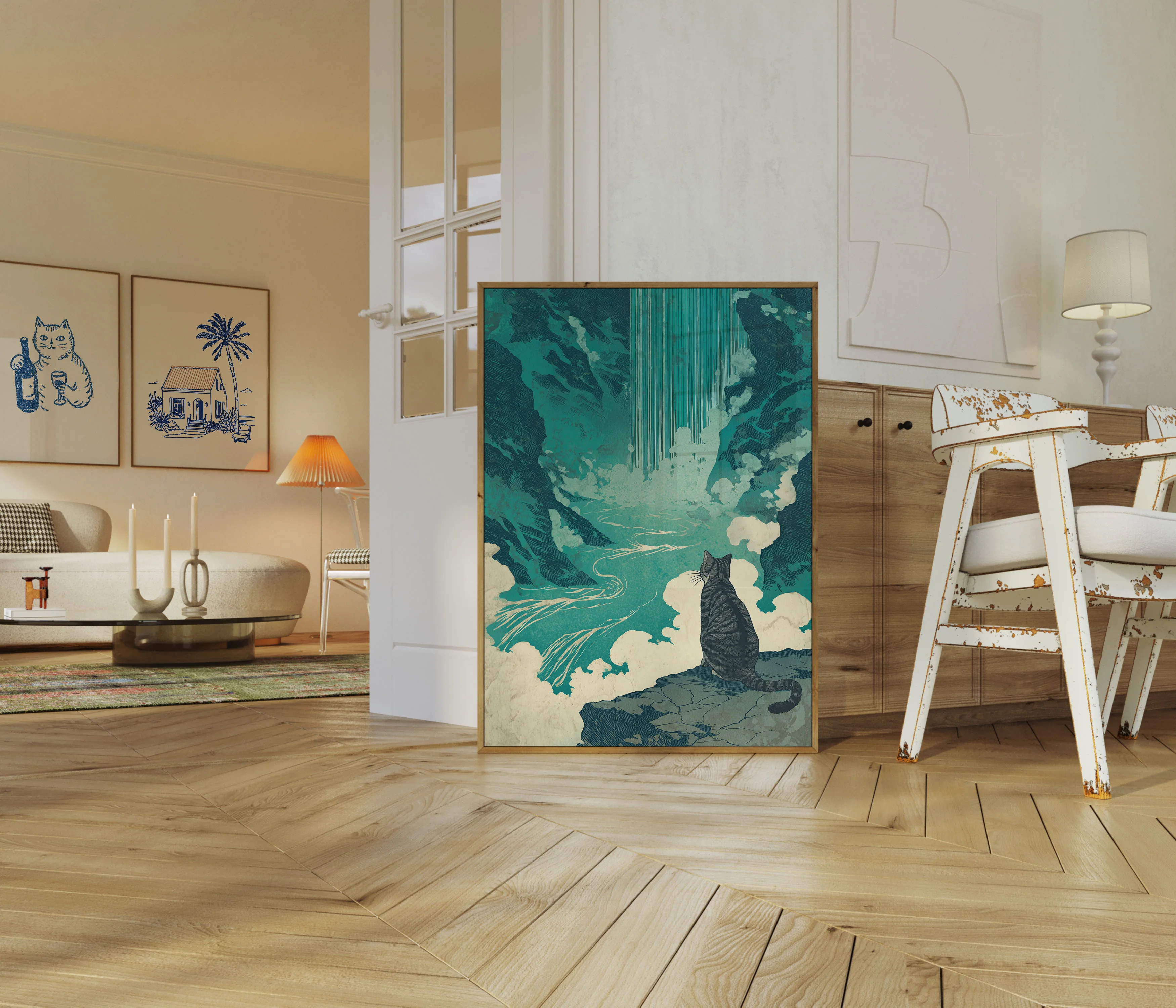 Cat Gazing at Heaven Poster - Image 5