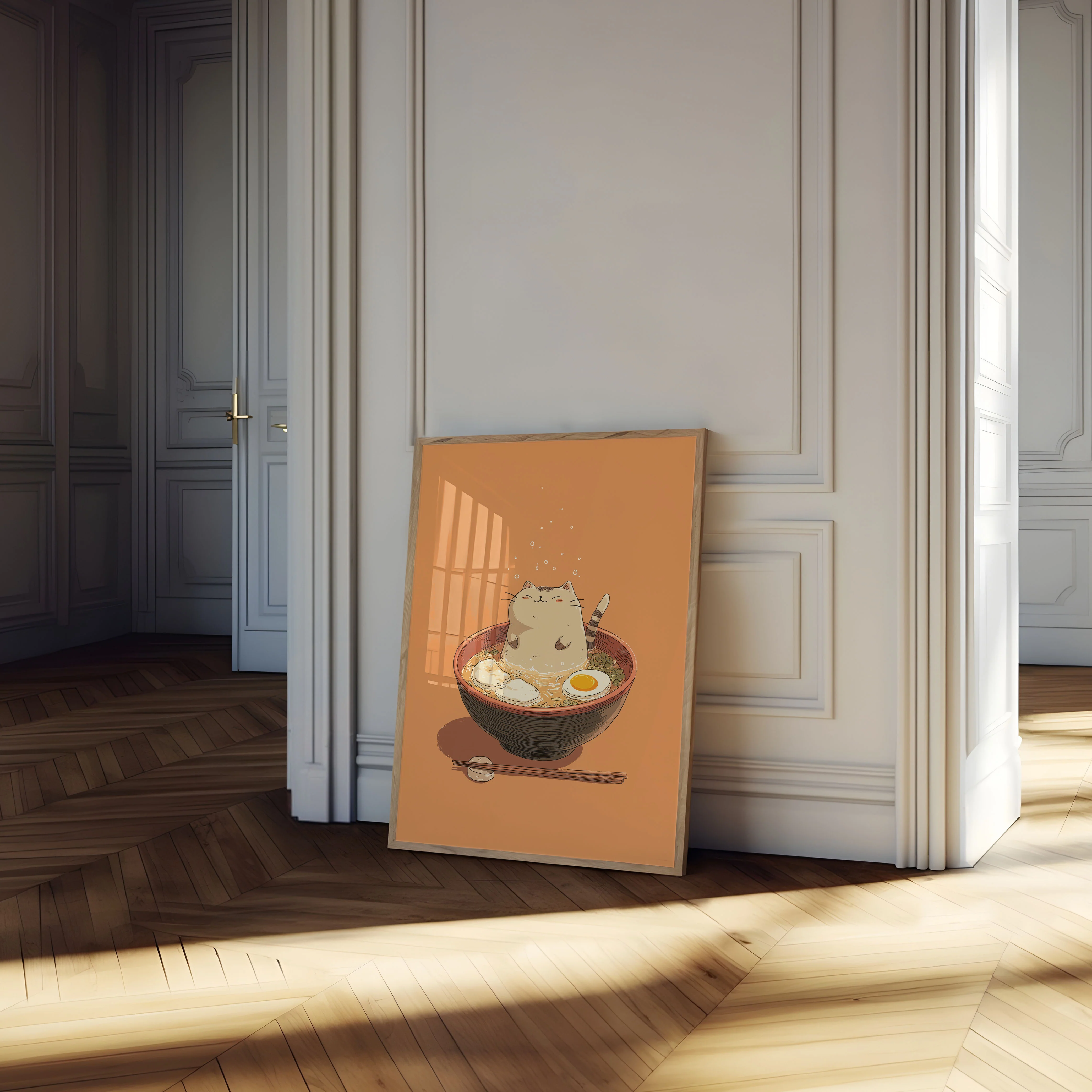 Cat Ramen Bowl Poster - Image 4