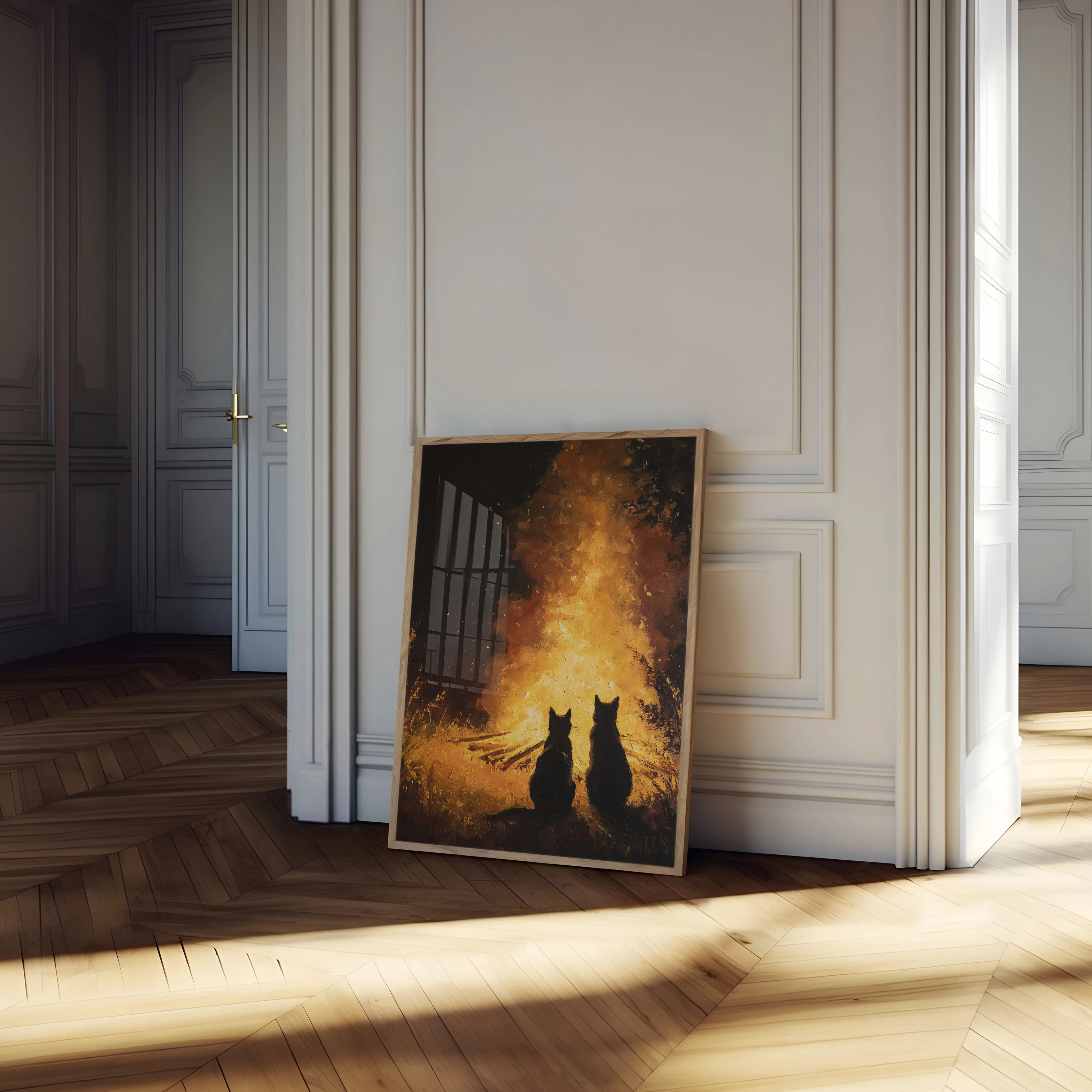 Cats in the Flames Poster - Image 4