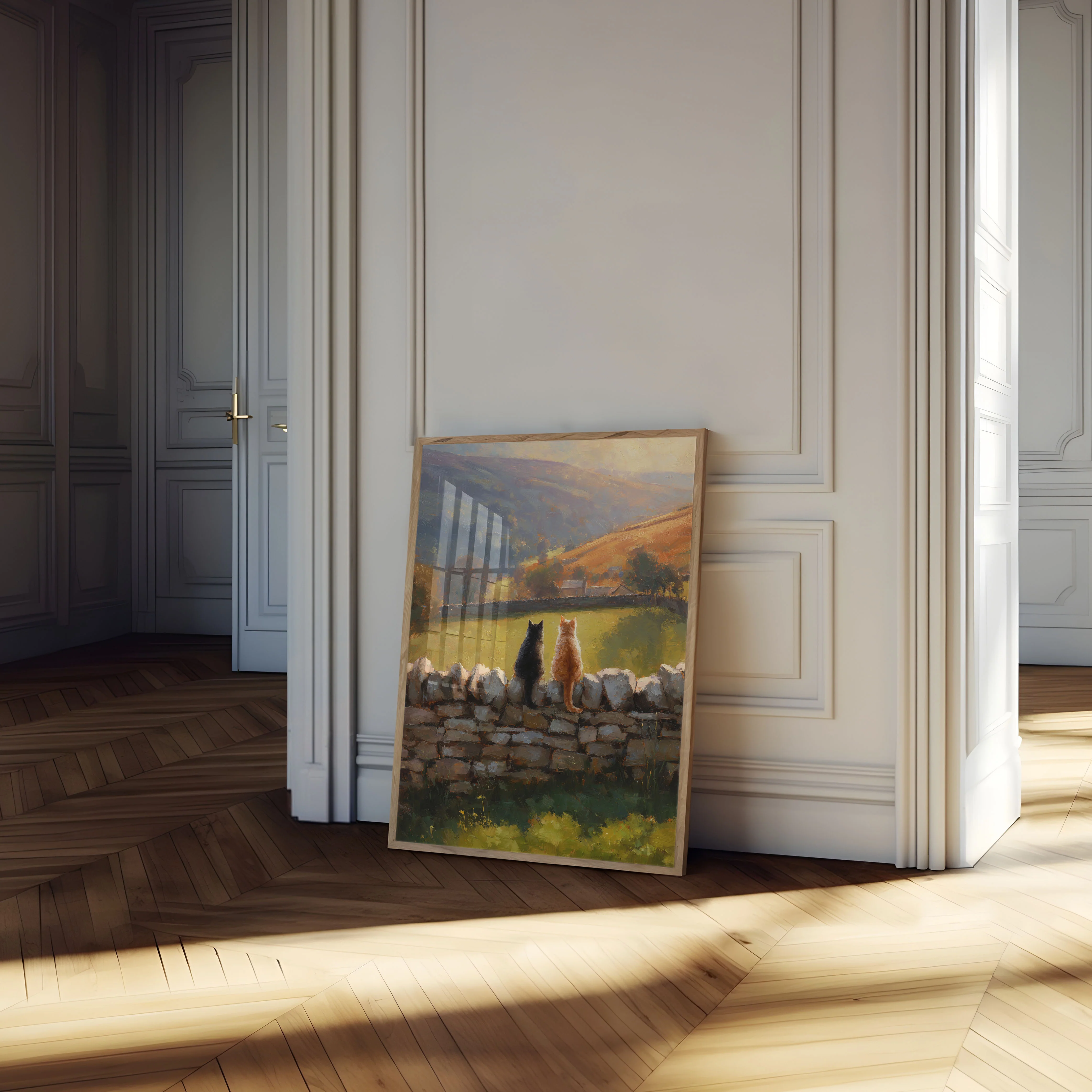 Cats Overlooking Valley Poster - Image 4