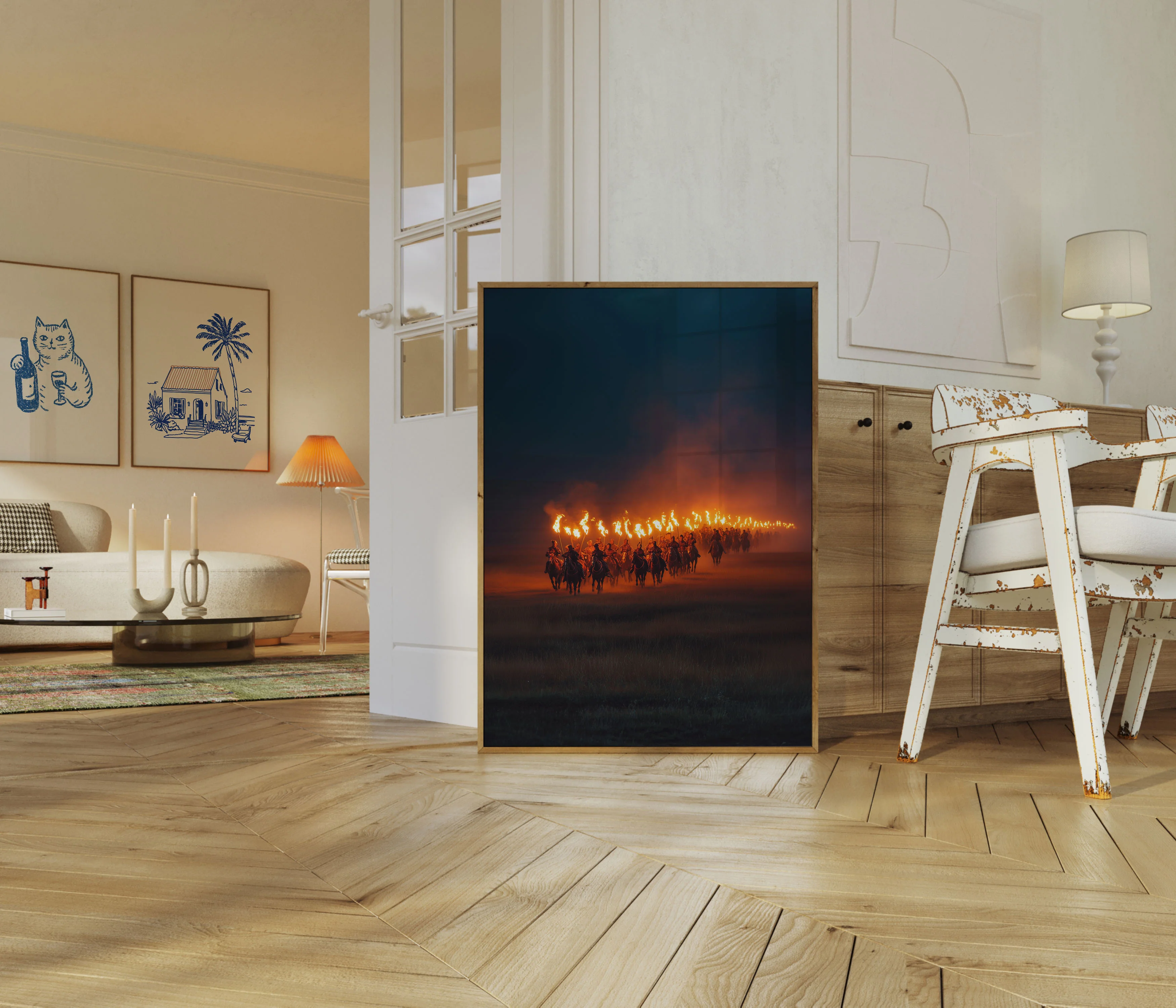 Cavalry Torch Riders Poster - Image 5