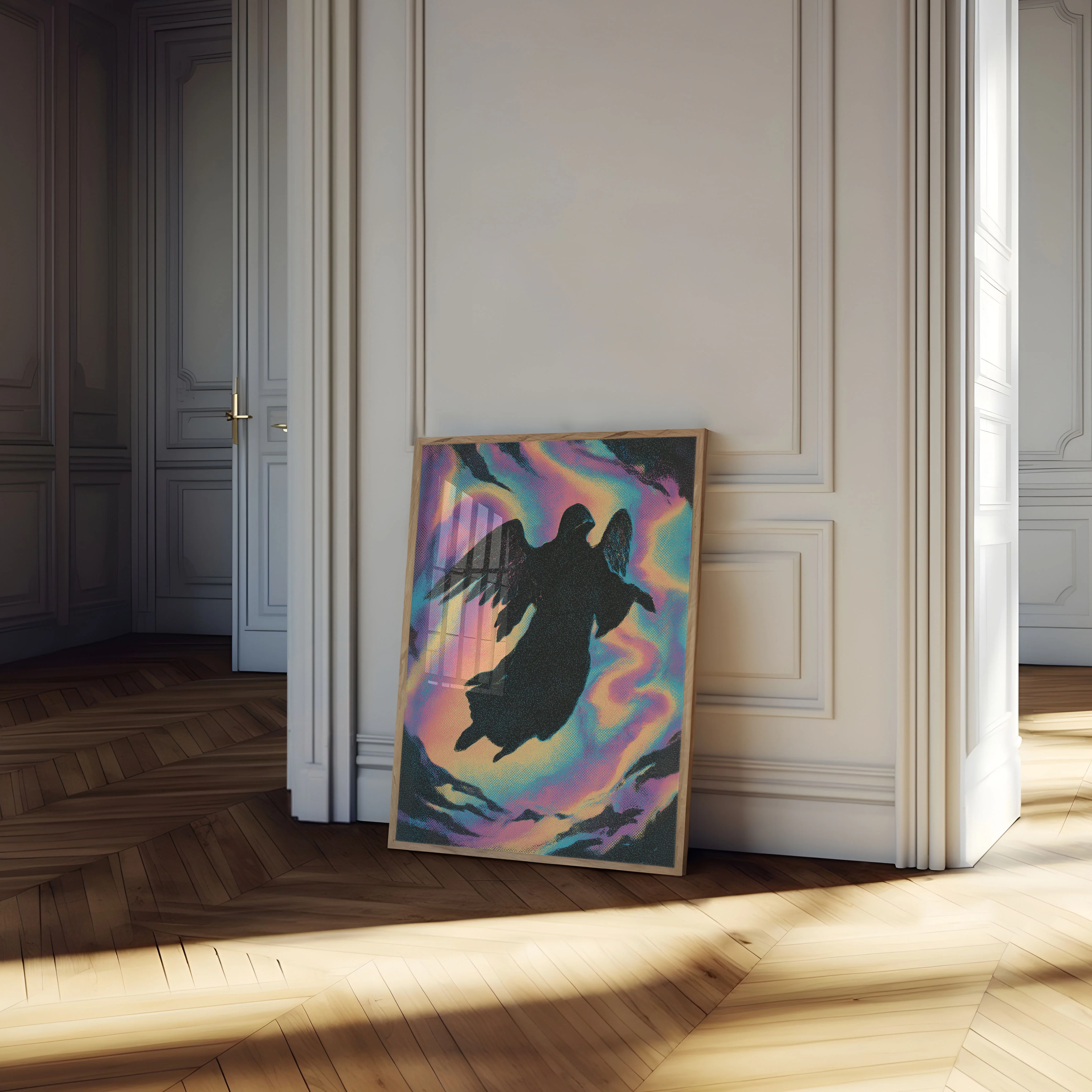 Celestial Angel Silhouette Poster - Image 4
