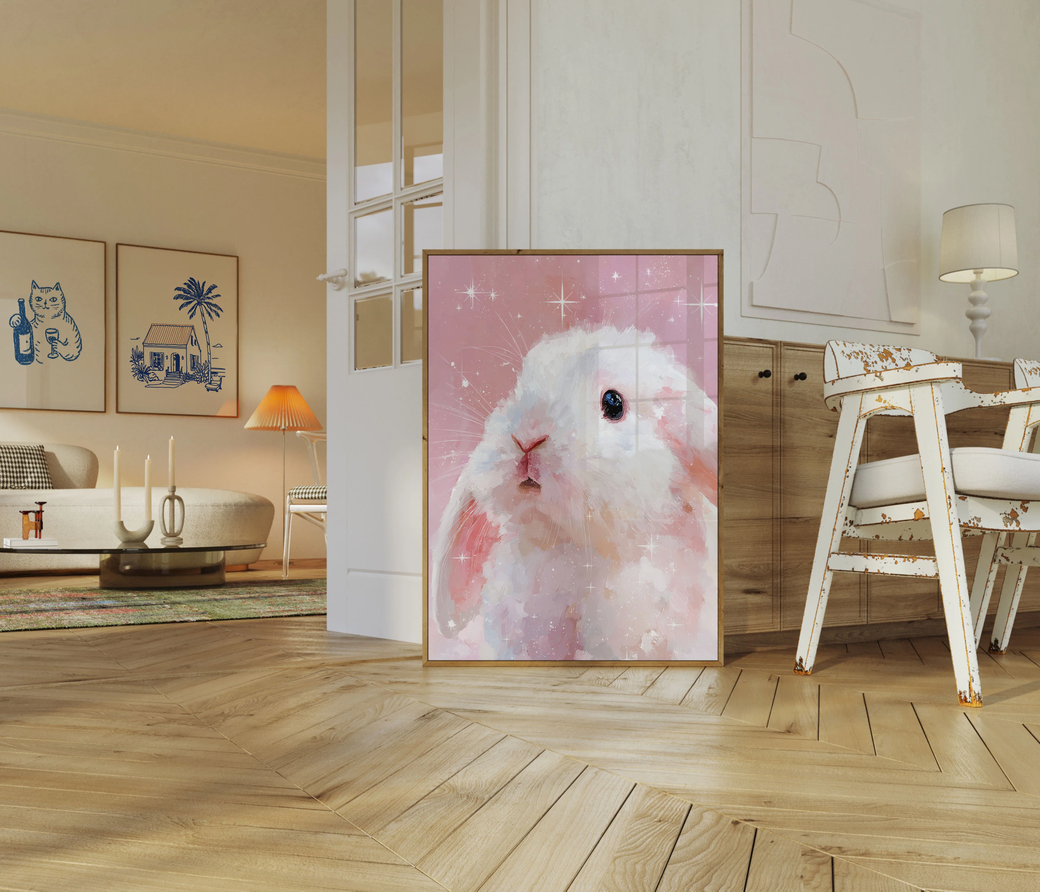 Celestial Bunny Starlight Poster - Image 5