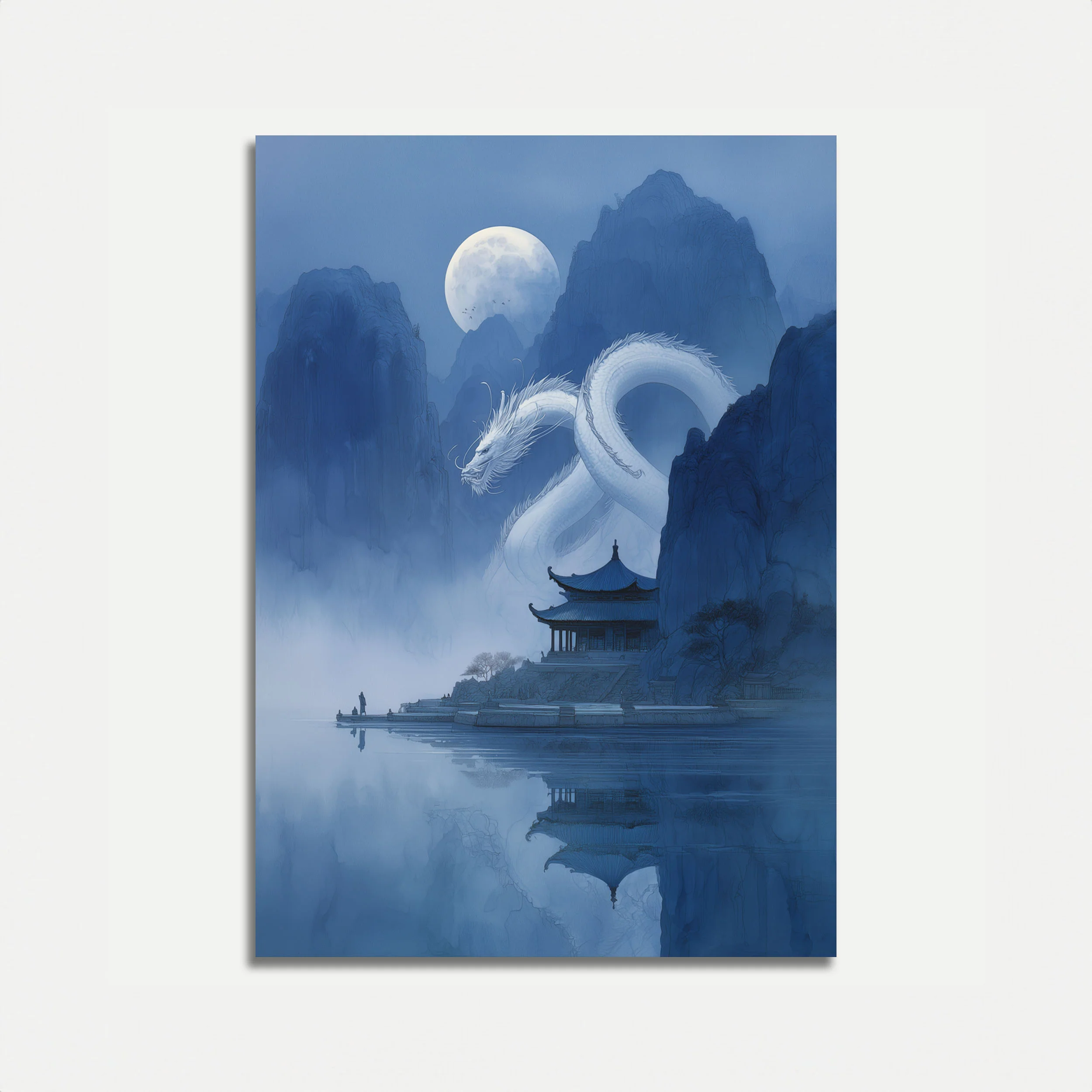 Celestial Dragon Mountain Poster