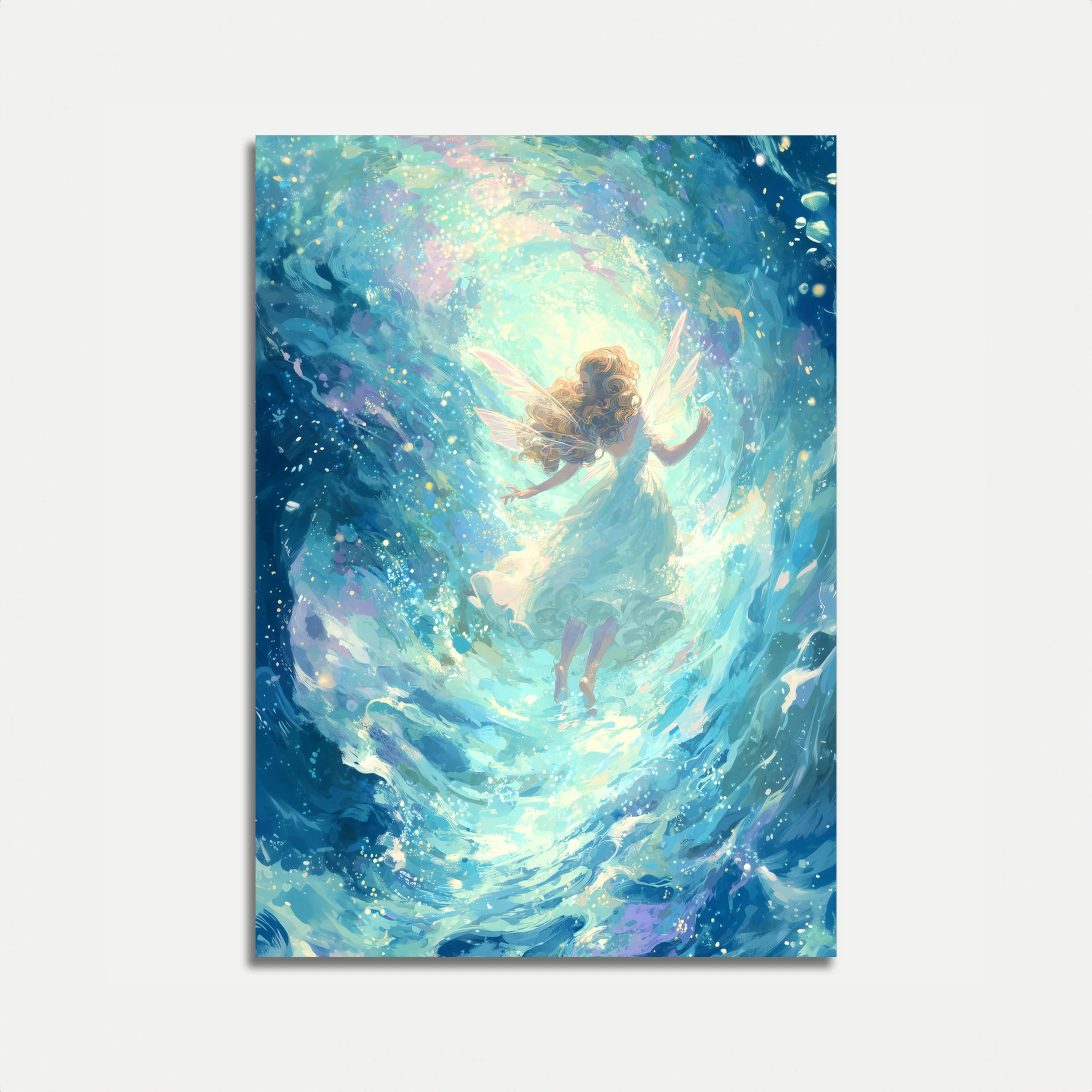 Celestial Fairy in Magical Light Poster