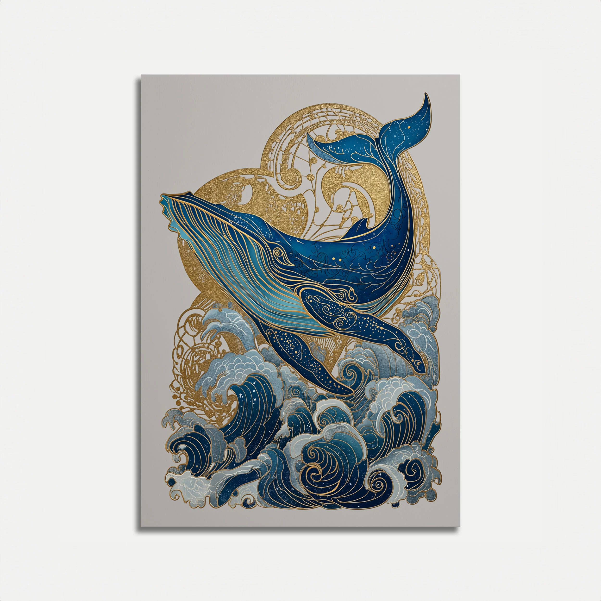 Celestial Ocean Giants Poster