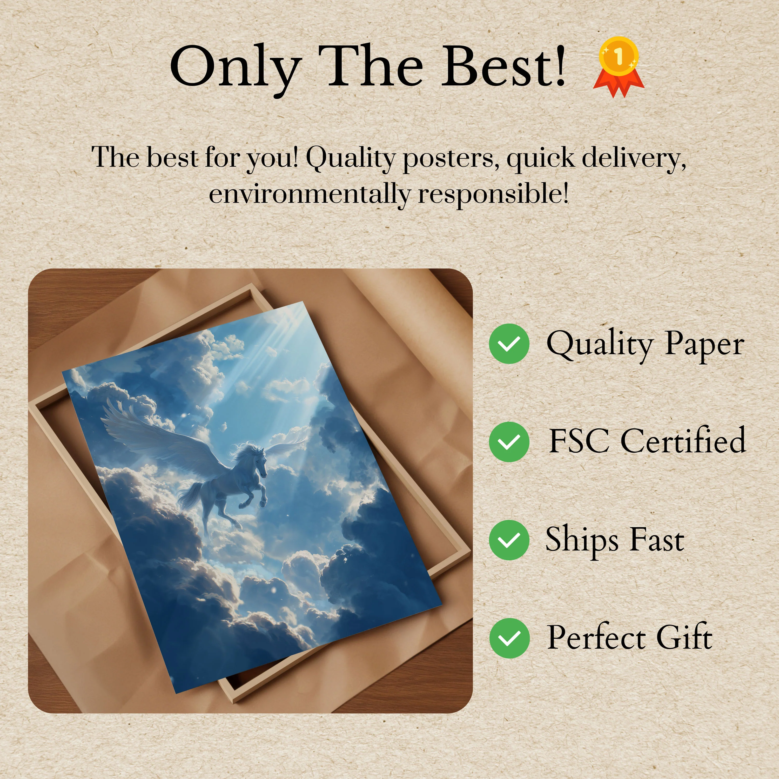 Celestial Pegasus Sky Poster - Image 3
