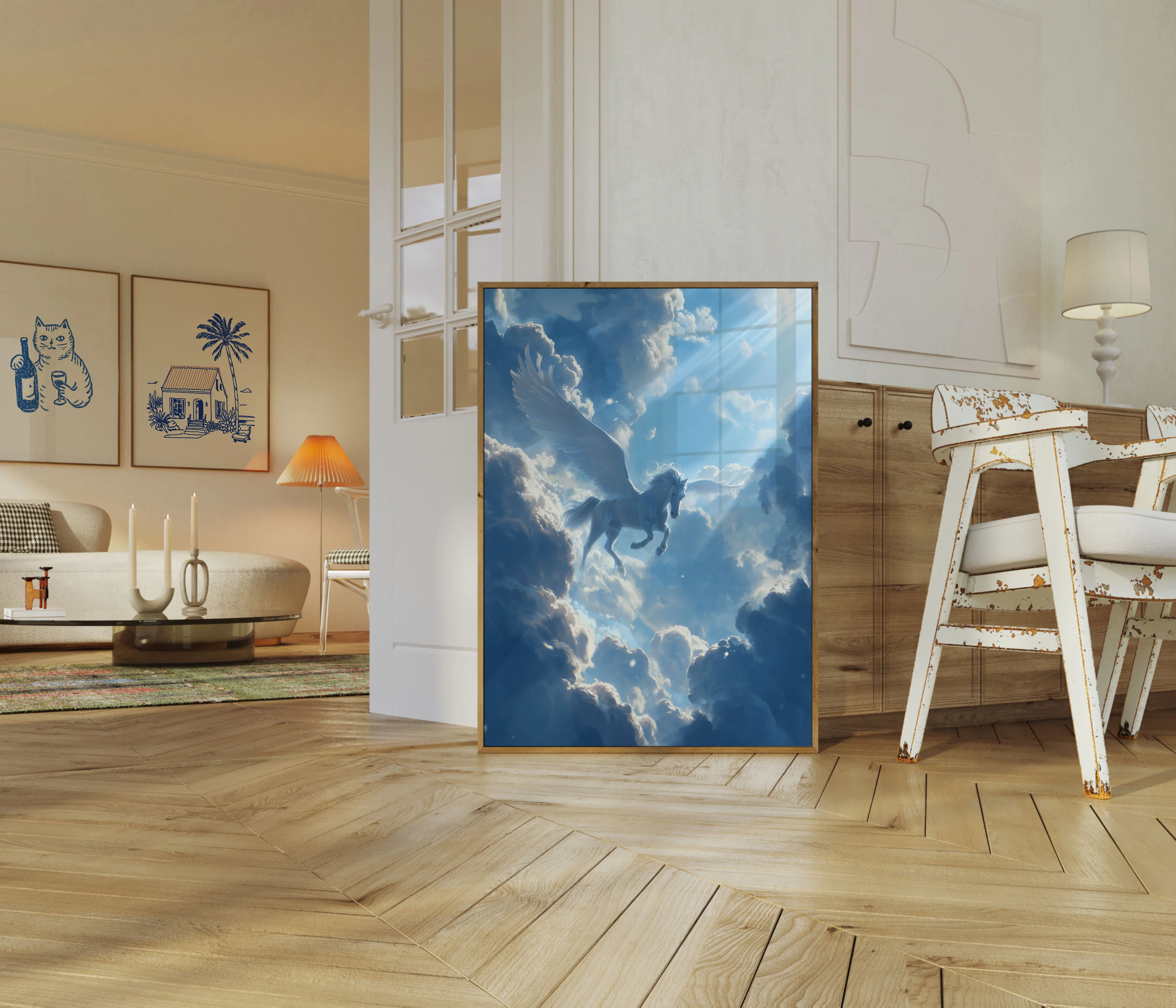 Celestial Pegasus Sky Poster - Image 5
