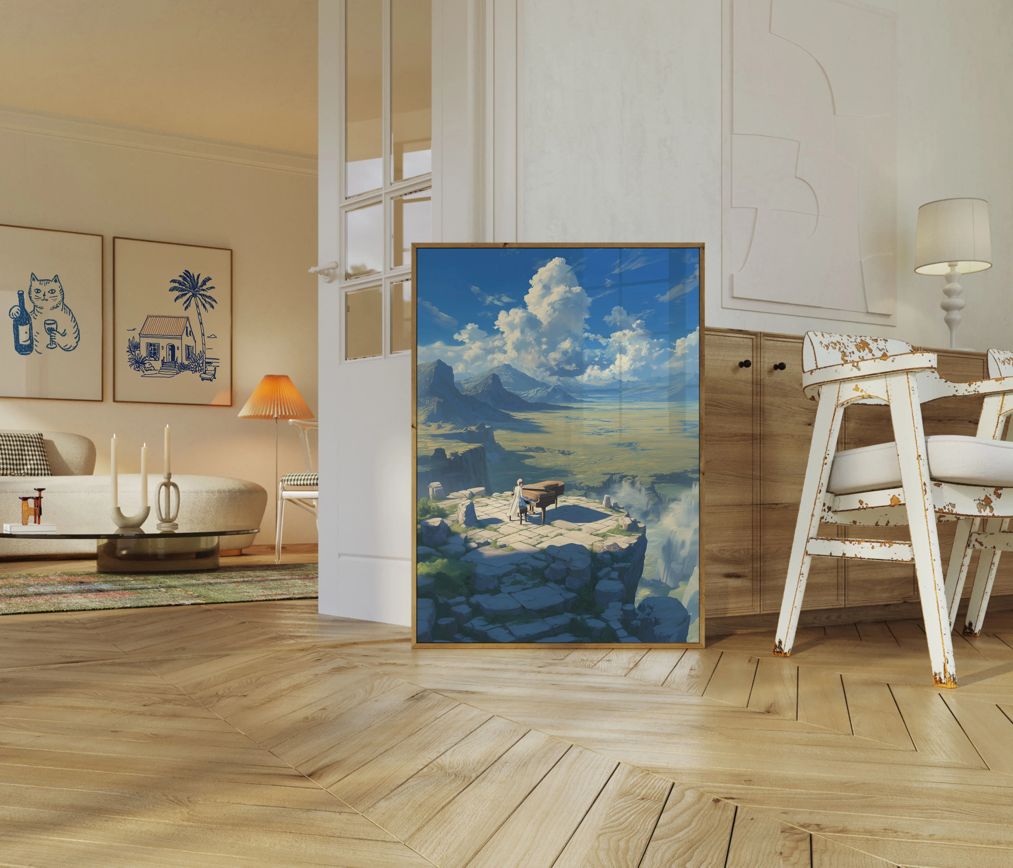 Celestial Piano Landscape Poster - Image 5