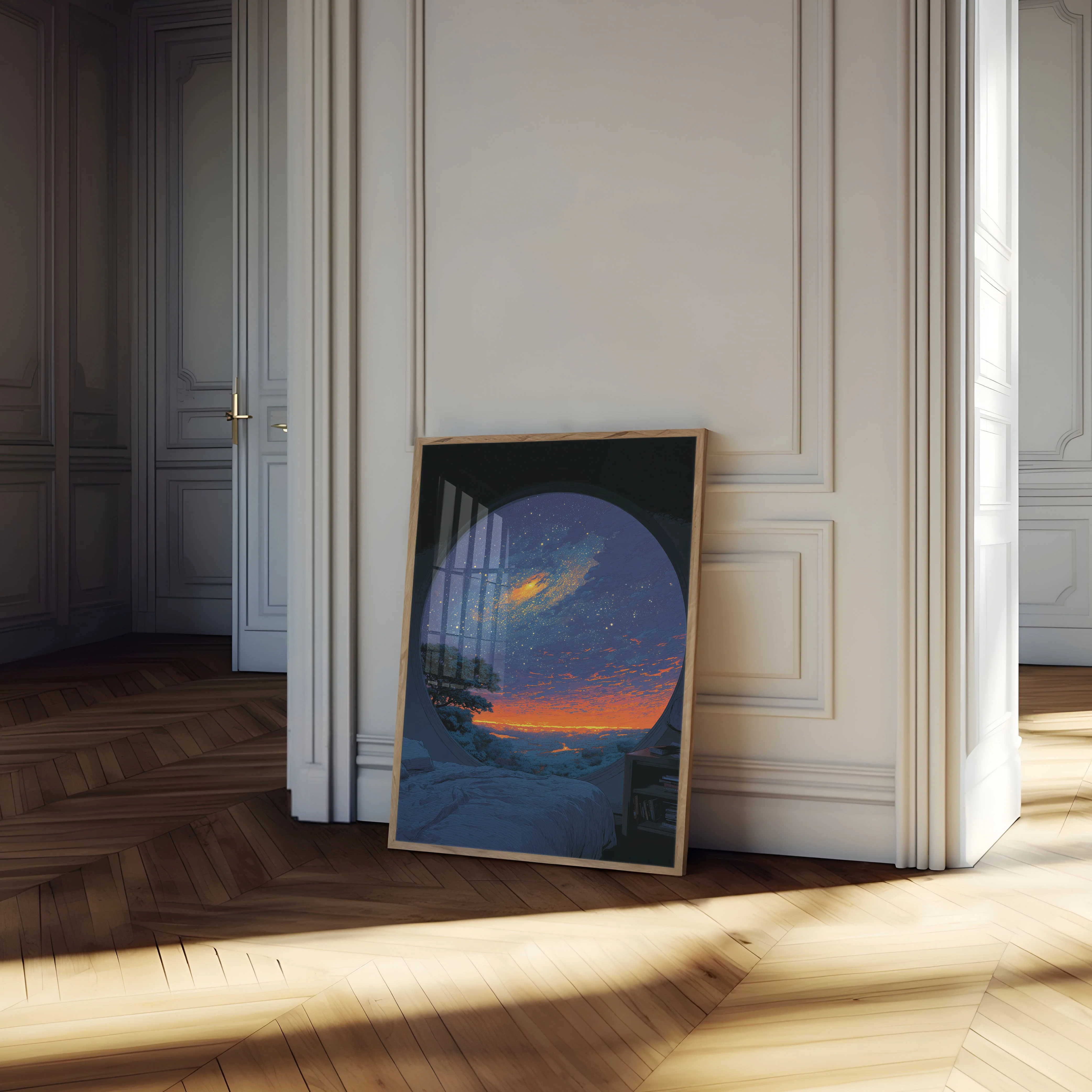 Celestial Sunset Through Window Poster - Image 4