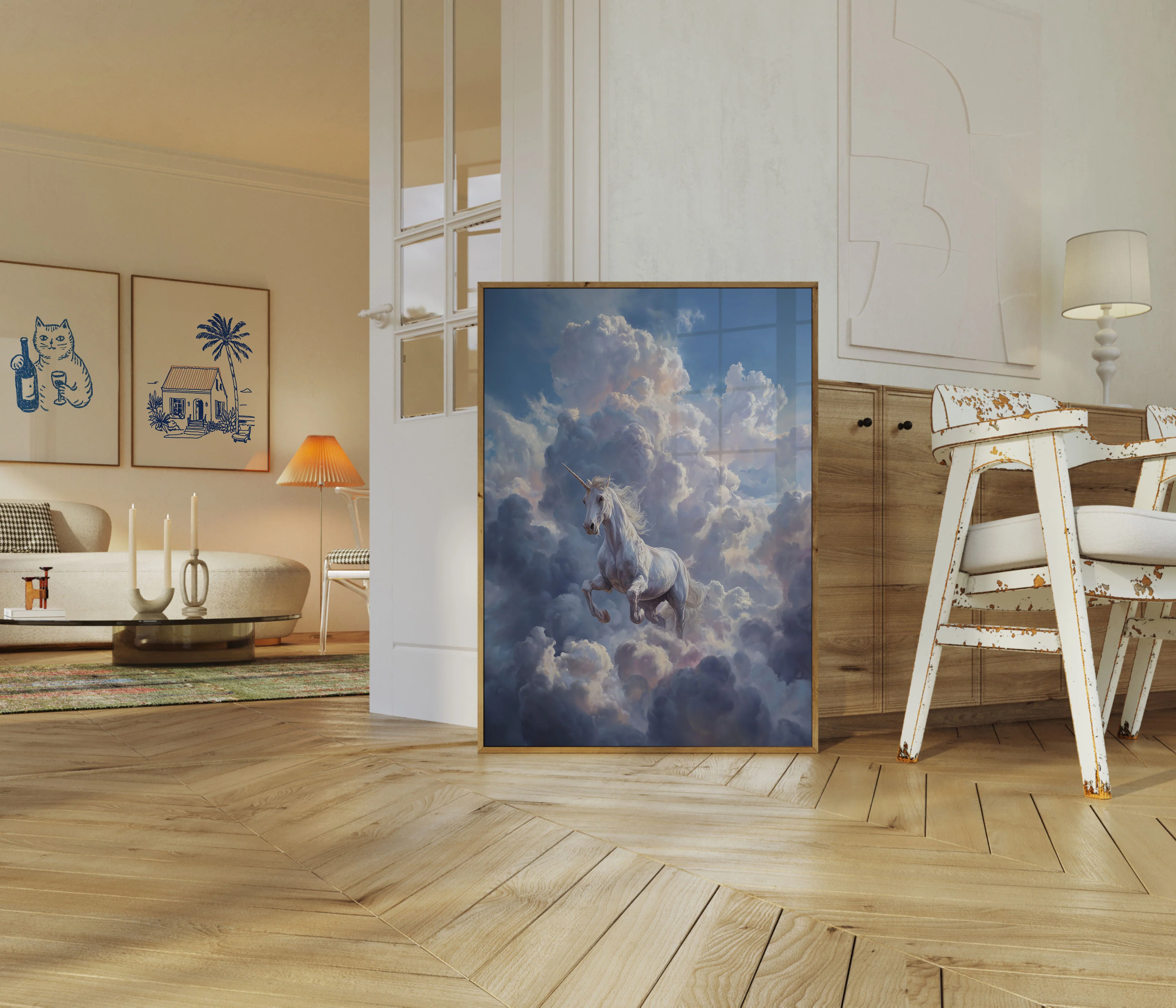 Celestial Unicorn Dreamscape Poster - Image 5