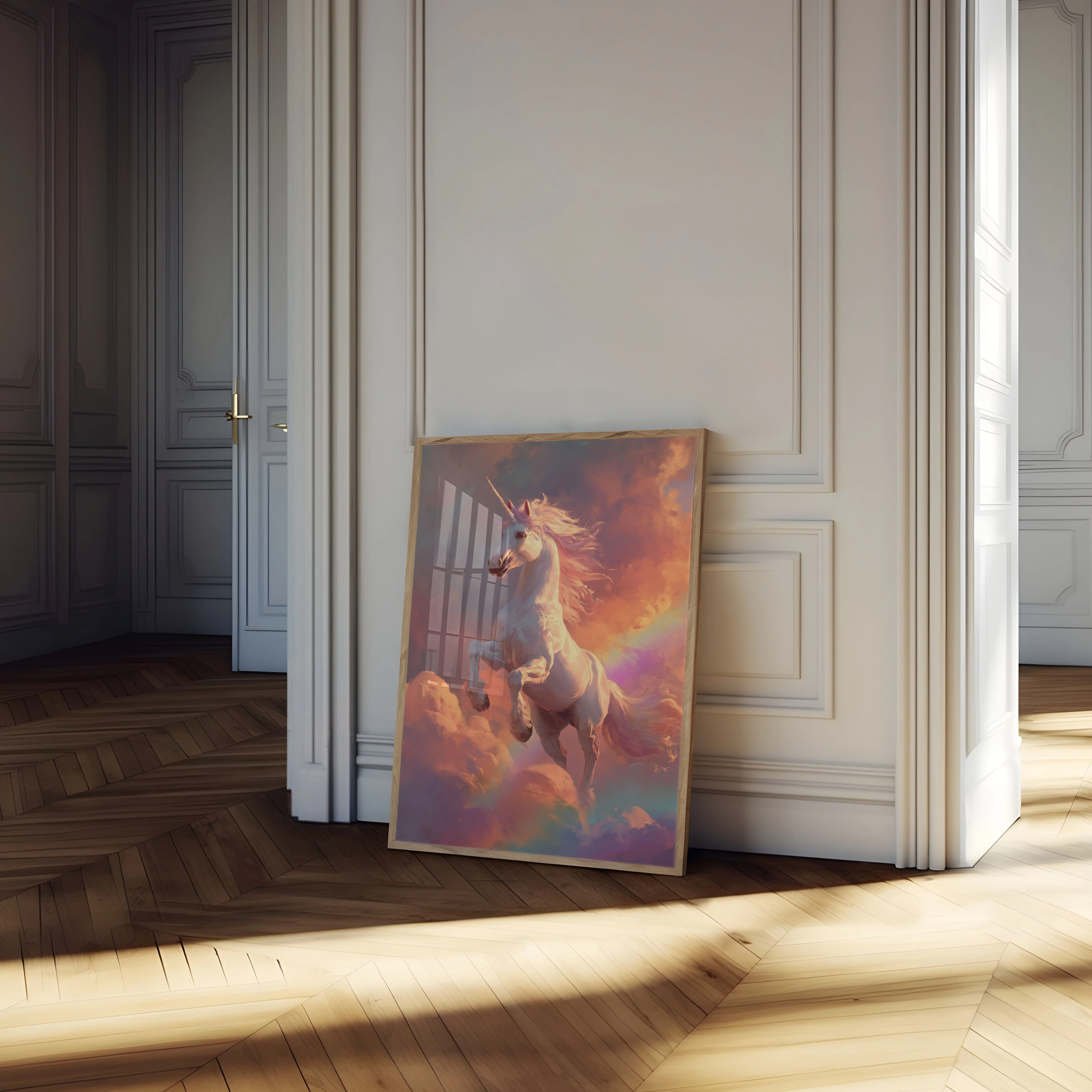 Celestial Unicorn Rainbow Poster - Image 4