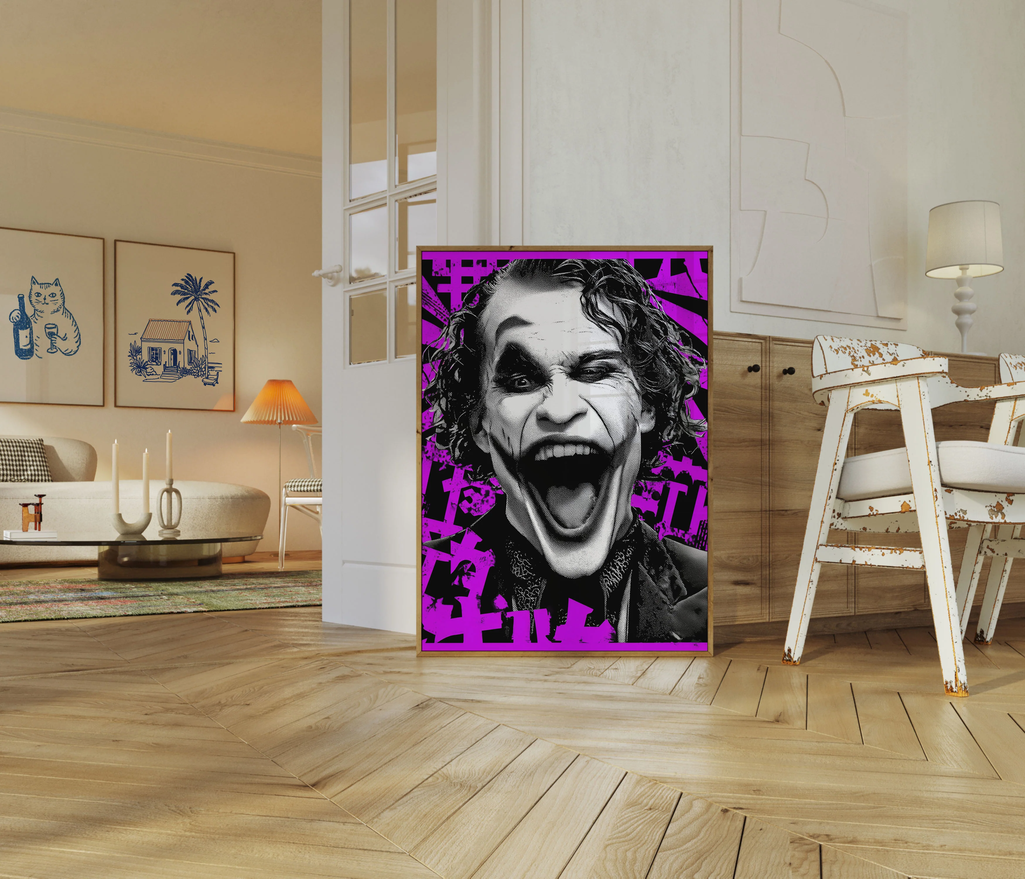 Chaotic Clown Dark Purple Poster - Image 5
