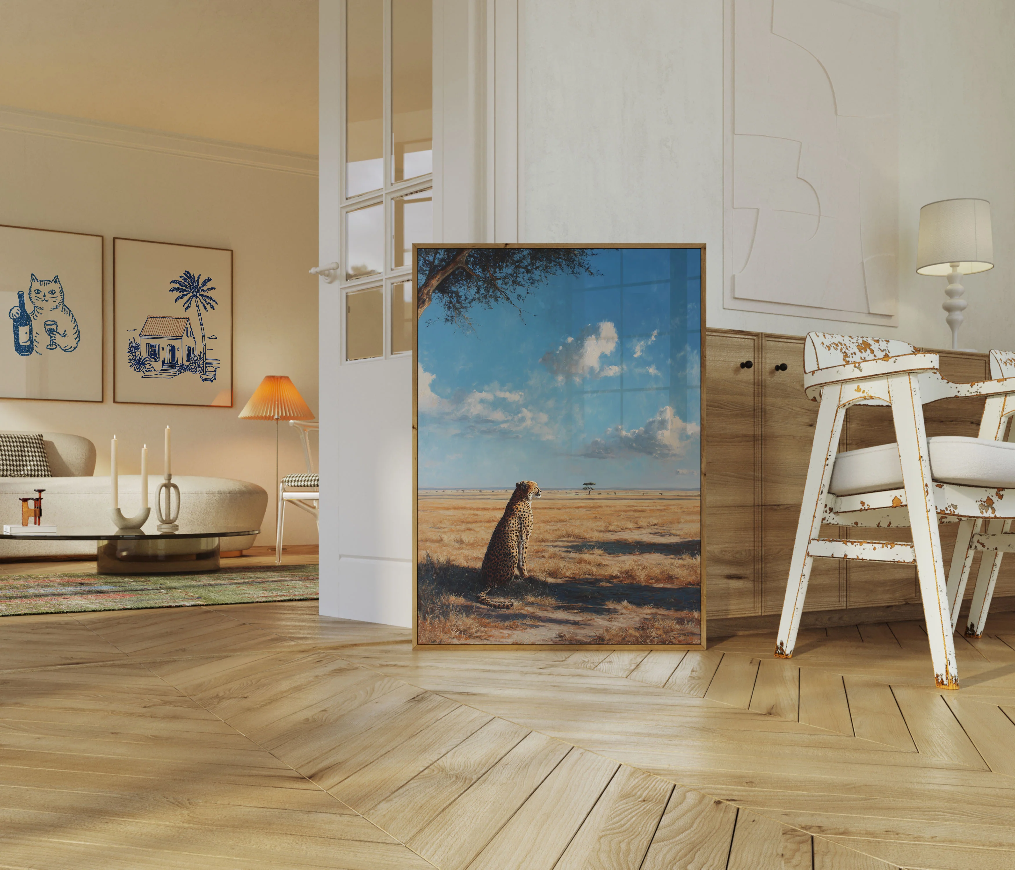 Cheetah Watching the Savanna Poster - Image 5