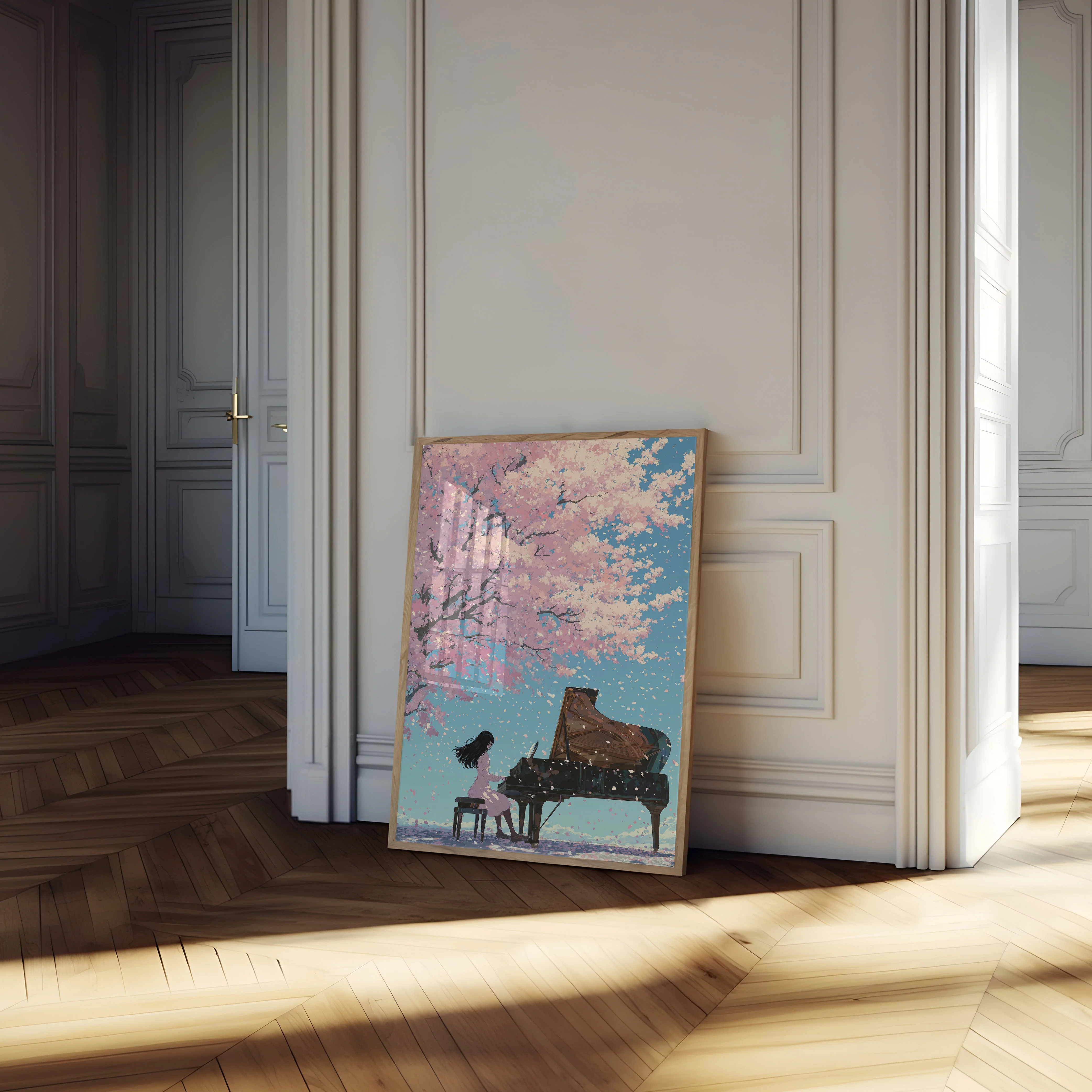 Cherry Blossom Piano Melody Poster - Image 4