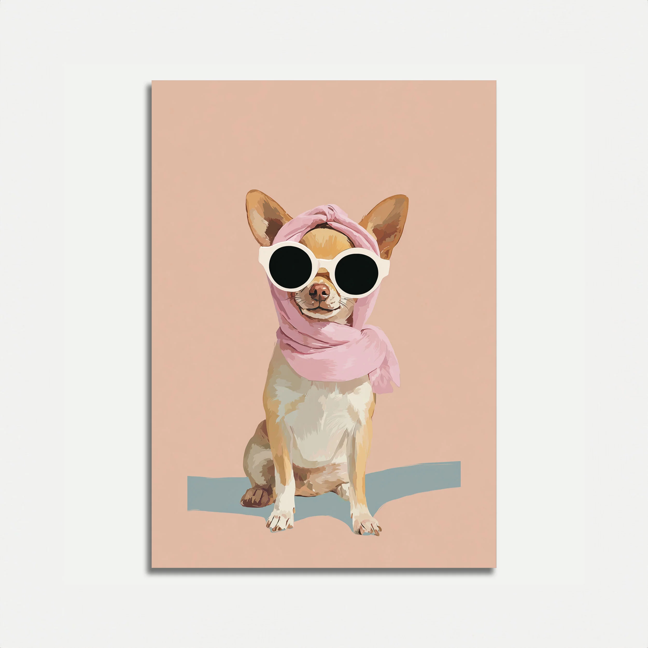 Chic Chihuahua Fashion Poster