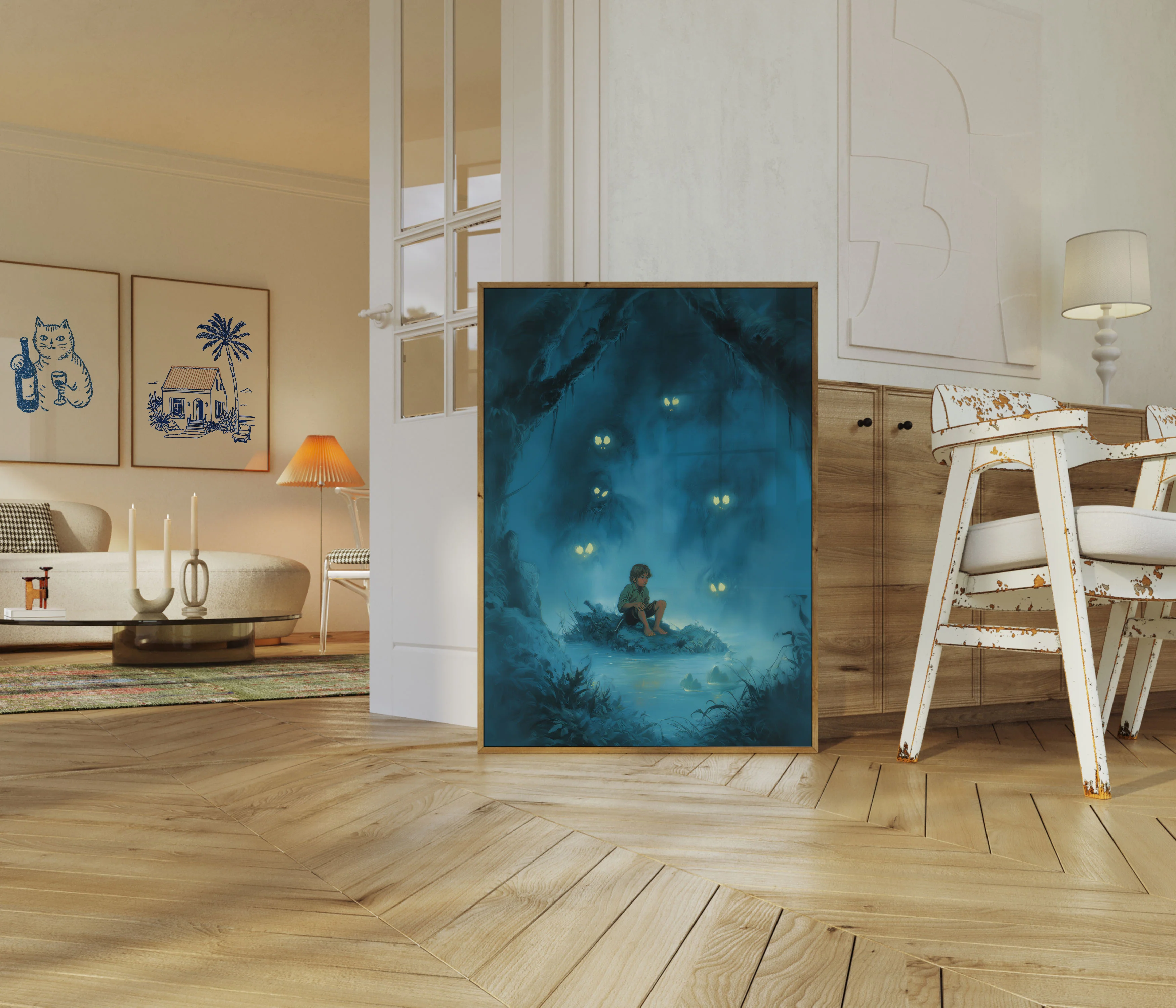 Child in Mystical Forest Poster - Image 5