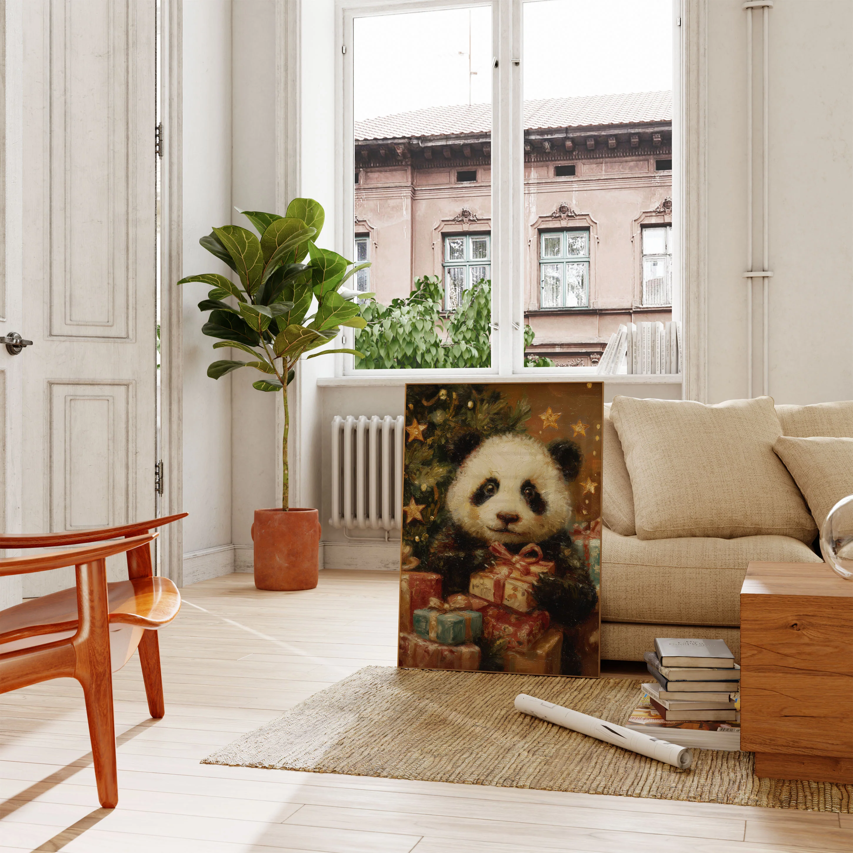 Christmas Panda Gift Wonderland Poster - Image 2