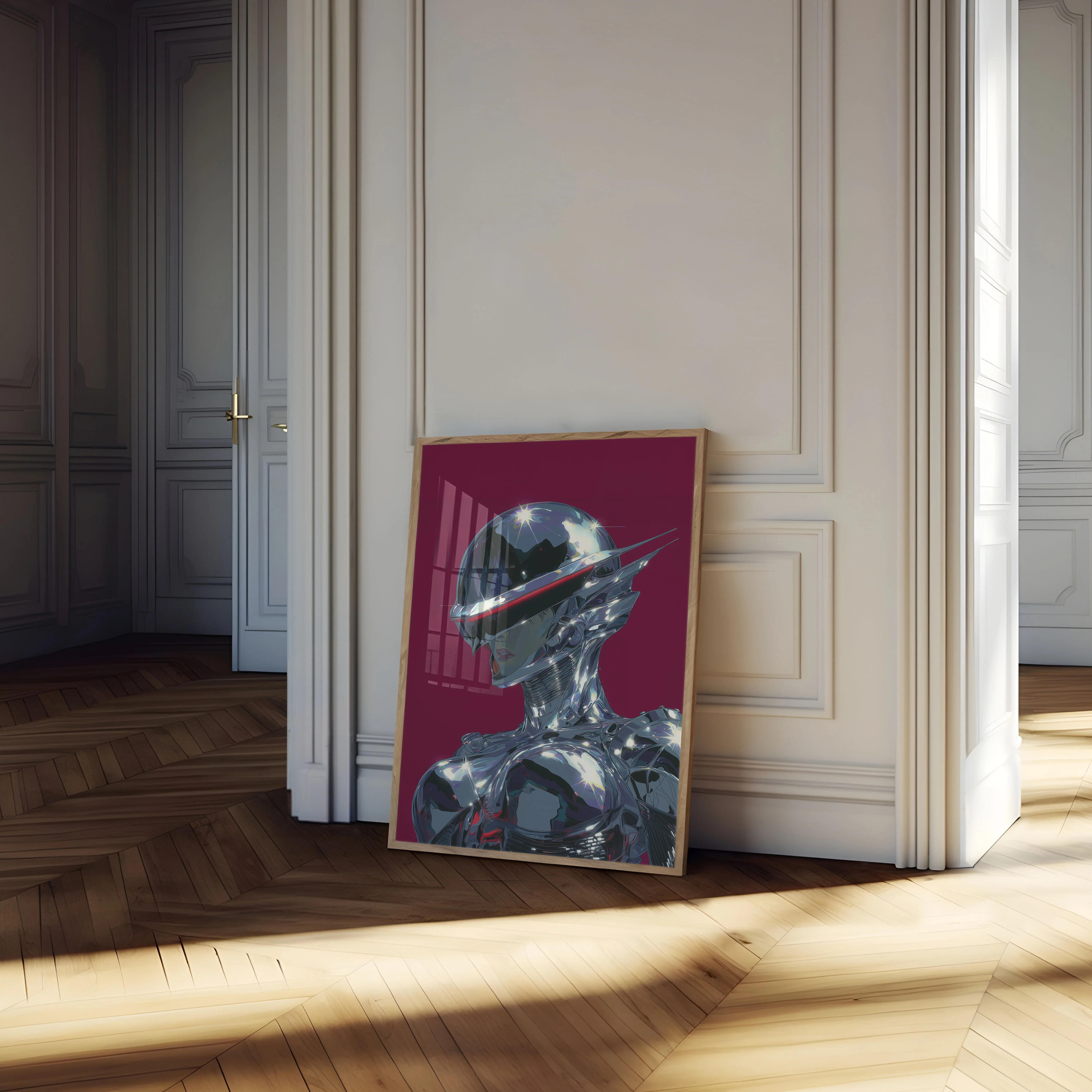 Chromatic Cybernetic Goddess Poster - Image 4